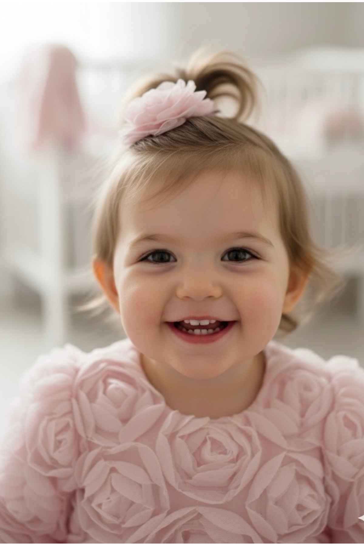 BİLGEN Style KIZ BEBEK ELBİSE GÜL DESENLİ KOYU PEMBE ÇIT ÇIT FİYONK LU ŞIK ÖZEL GÜN ABİYE 0-5 YAŞ %100 PAMUK fotoğrafı 6 (önizleme)