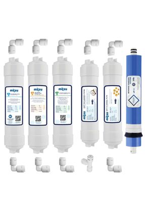 Mil Kapalı Kasa Su Arıtma Cihazı Multi Mineral 6lı Filtresi Standart Membran Set