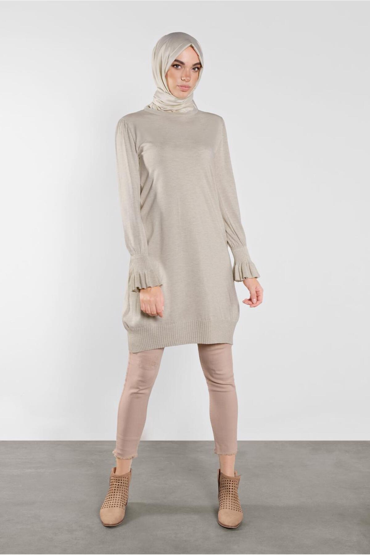 آلوینا تونیک بافتنی چین‌دار ۴۱۰۰۵