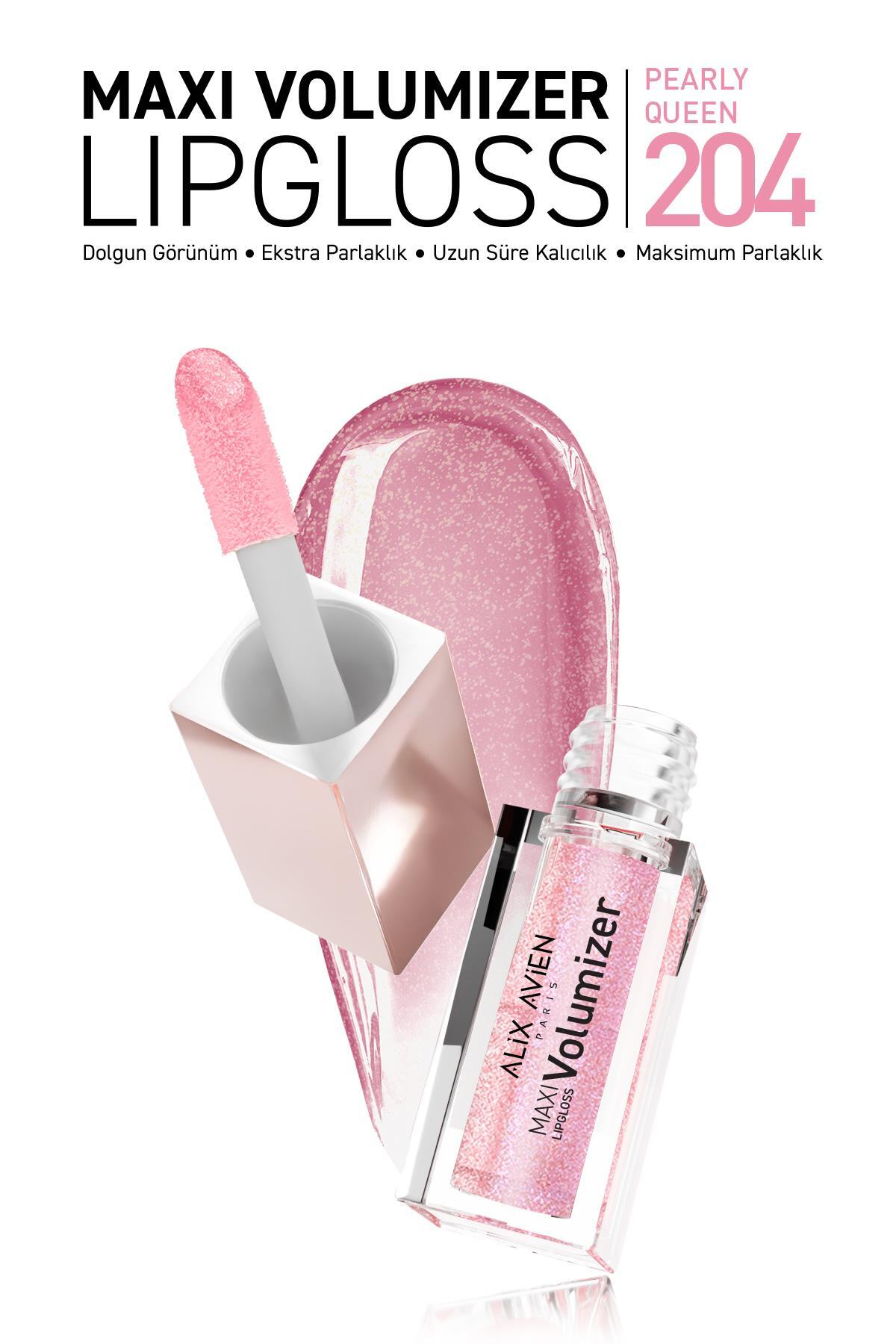 Maxivolumizer Lipgloss 204 - Pearly Queen - Kalıcı ve Nemlendirici Ruj - Dolgunlaştırıcı Etki — بژ MAXIVOLUMIZER — تصویر 9 از 9