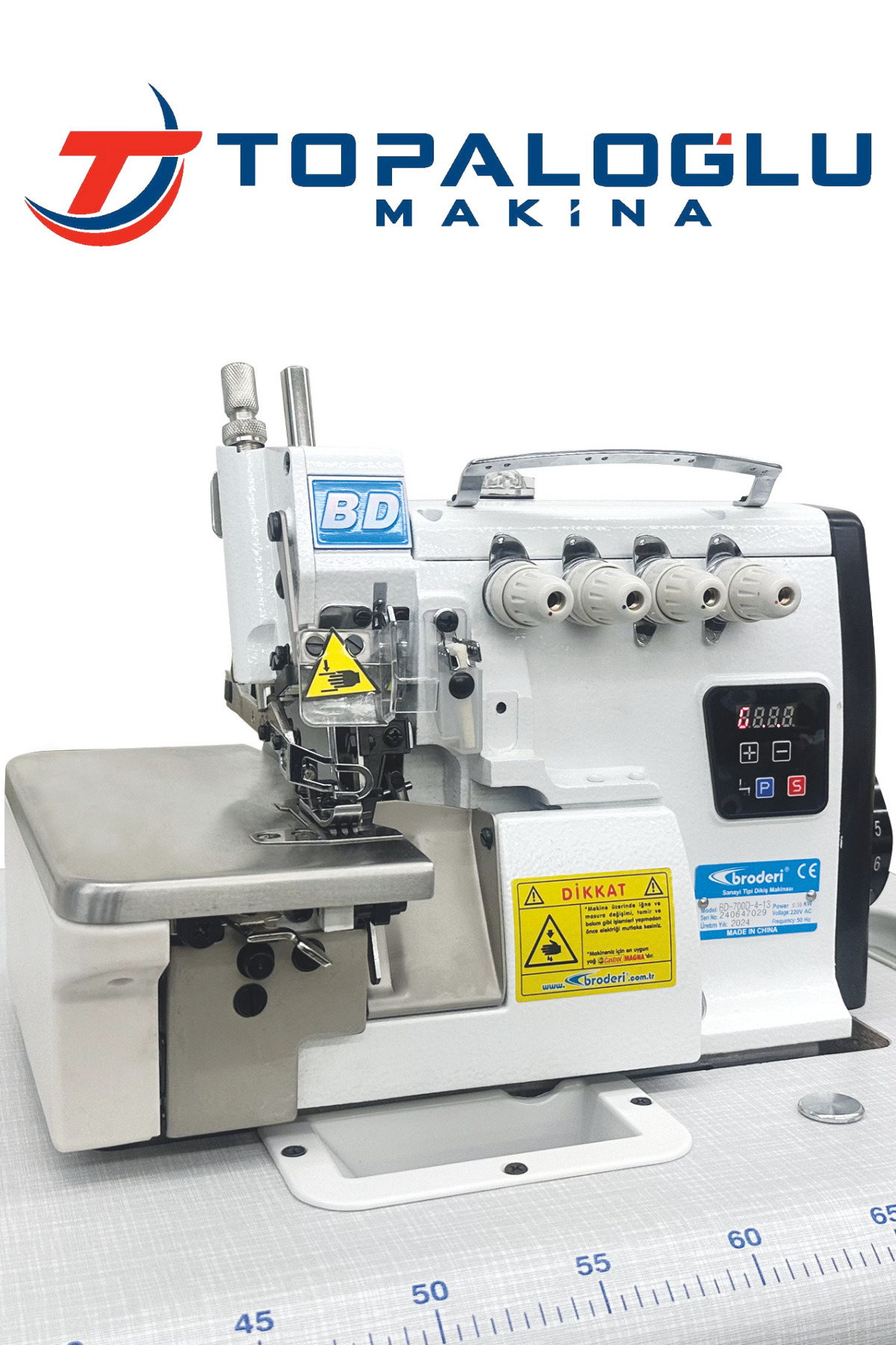 Broderi Bd-700 4 Iplik Sessiz Kafadan Motorlu Overlok Makinası