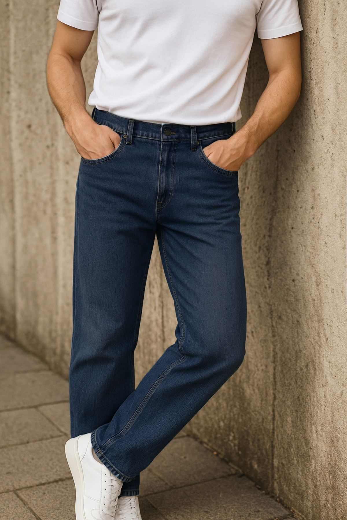 CEDY DENIM Regular Fit Jean Martin Yüksek Bel Standart Kesim Esnek Kot Pantolon C336-mavi görsel 4