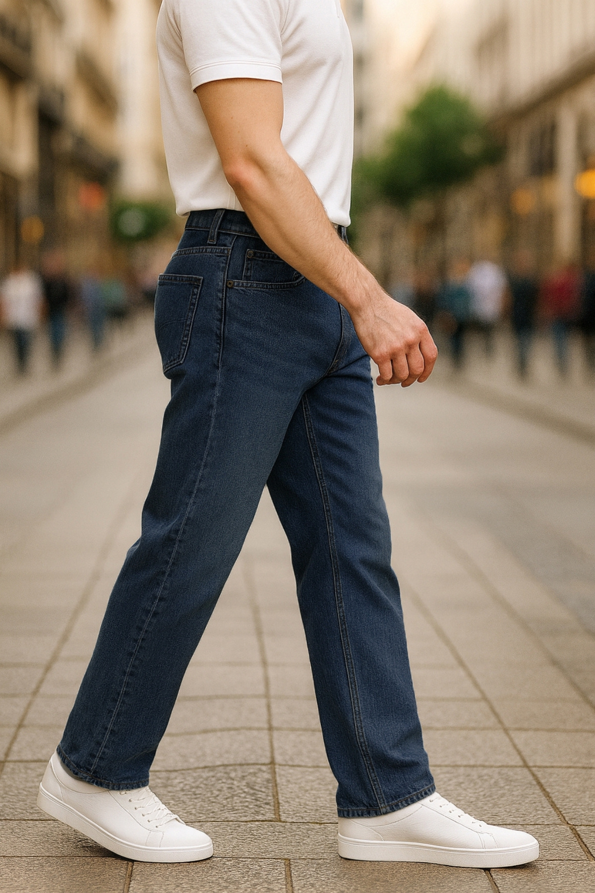 CEDY DENIM Regular Fit Jean Martin Yüksek Bel Standart Kesim Esnek Kot Pantolon C336-mavi görsel 8