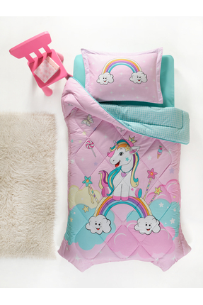 vionka home Tek Kişilik Uyku Seti Unicorn (120×200 ÇARŞAFLI)