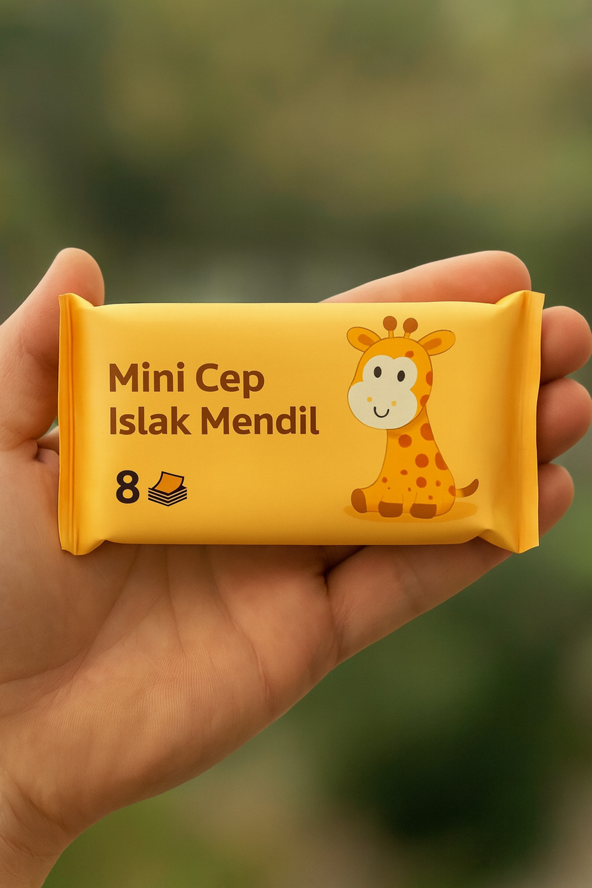 Tuppee Mini Cep Islak Mendili 4 Paket 8'li – Sevimli Hayvanlar Serisi – Alkolsüz & Parfümsüz (4 x 8 x 8) fotoğrafı 4 (önizleme)