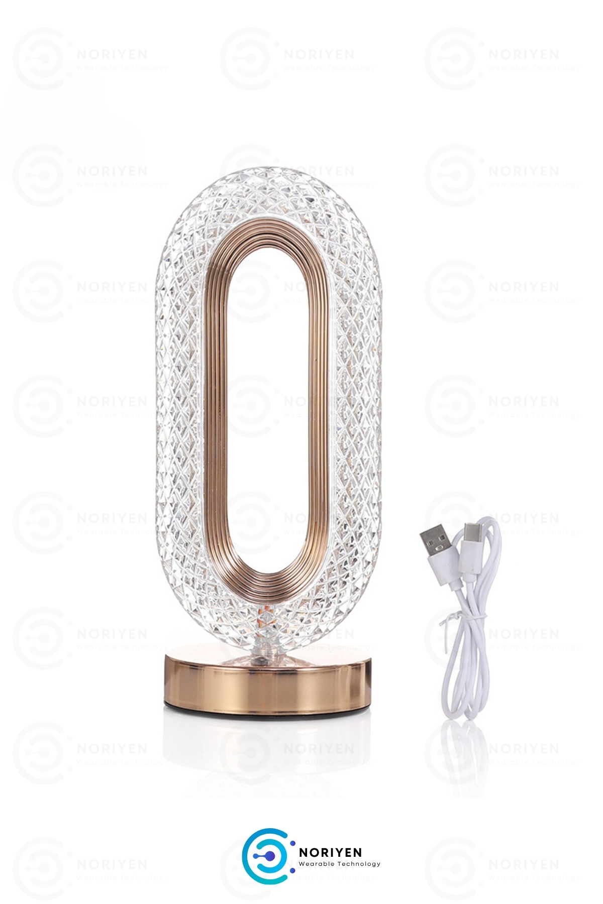 Yeni Nesil Şarjlı Akrilik LED Kristal Elmas Dekoratif Dokunmatik Romantik Masa & Gece Lambası