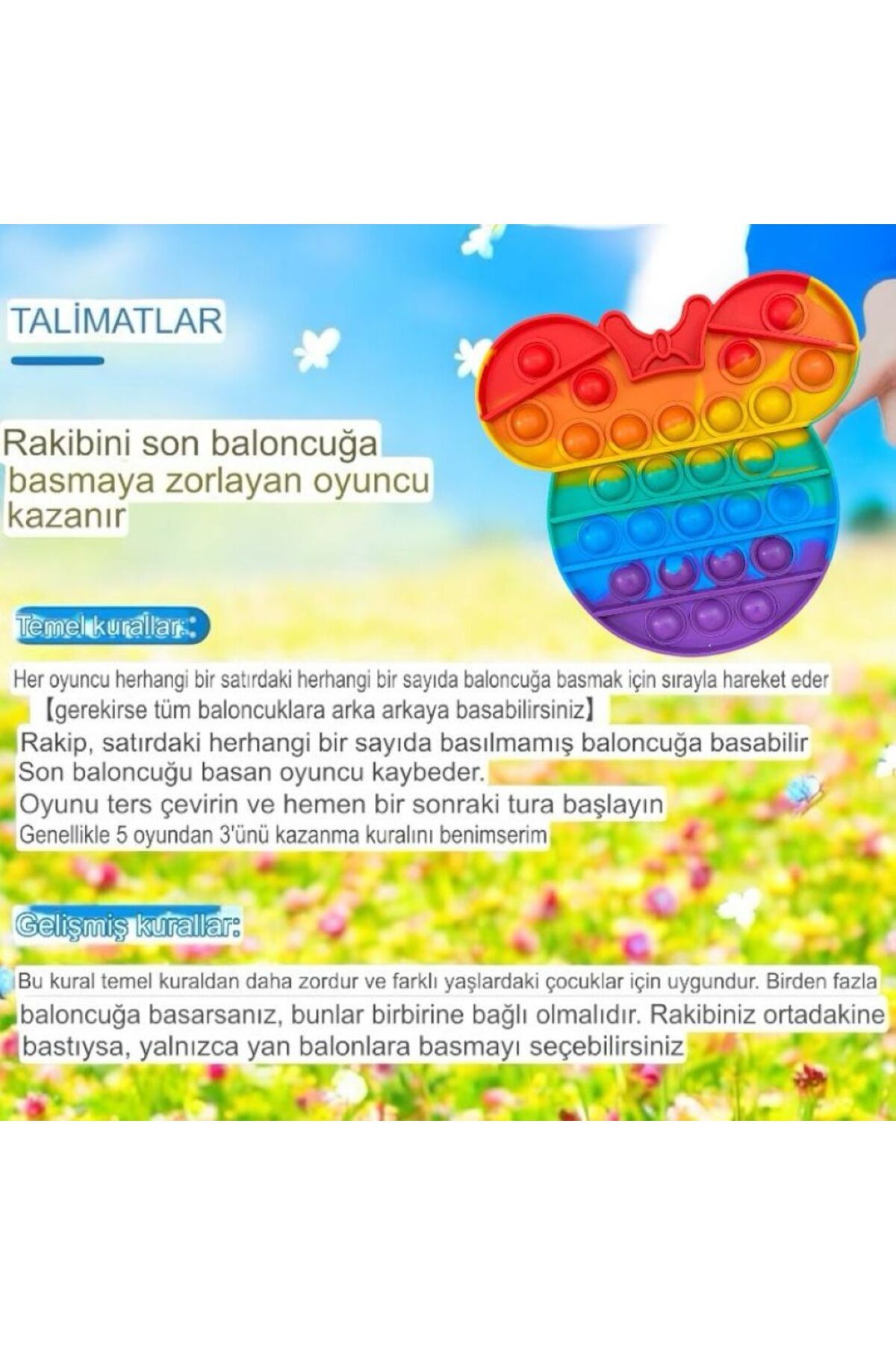 HOLLYHOME 2'li Pop It Kare-sekizgen Duyusal Oyuncak Zihinsel Gelişim Stres Popit 2 Ad fotoğrafı 5 (önizleme)