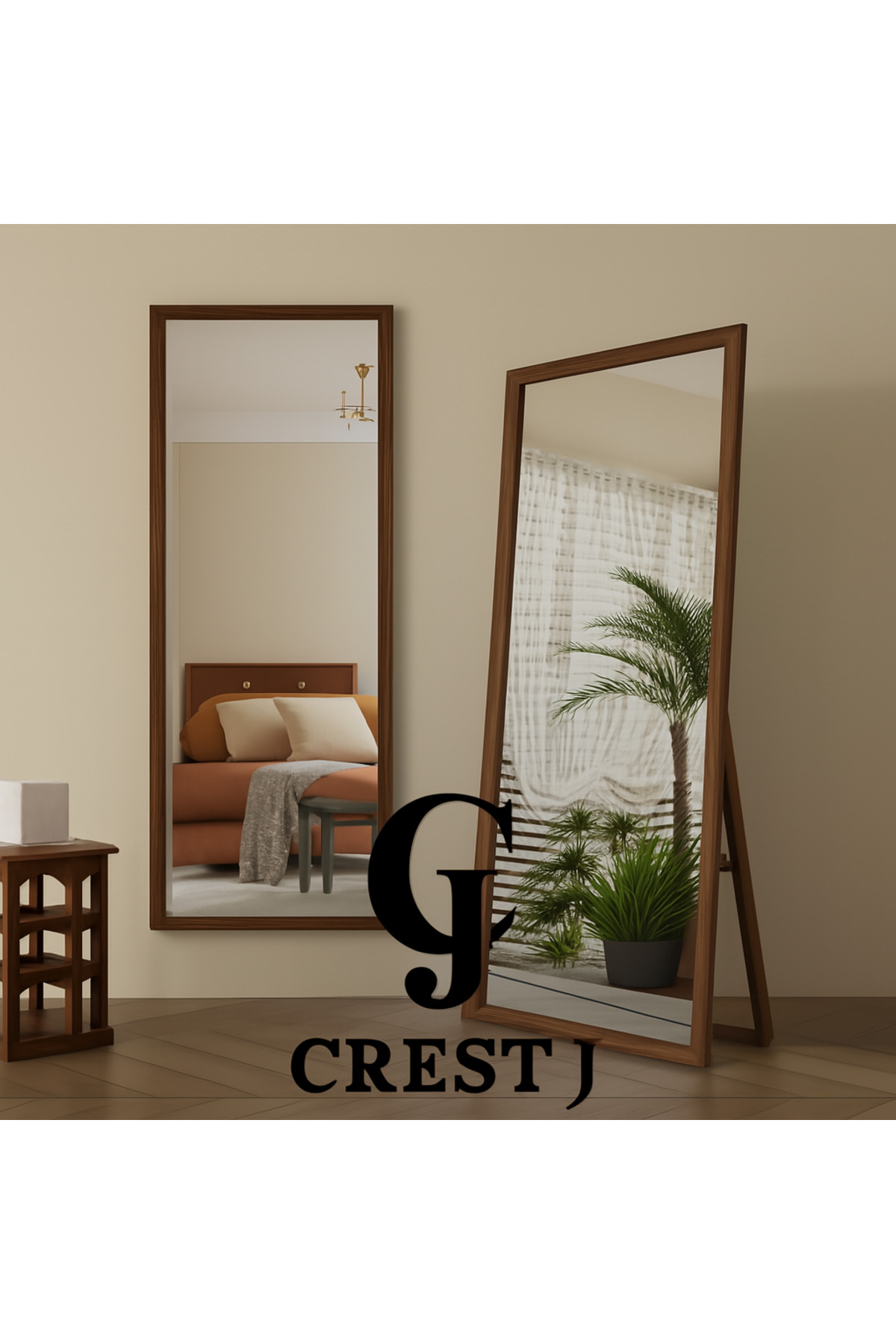 Crestj مرآة أرضية حديثة بطول كامل 160 *50 سم