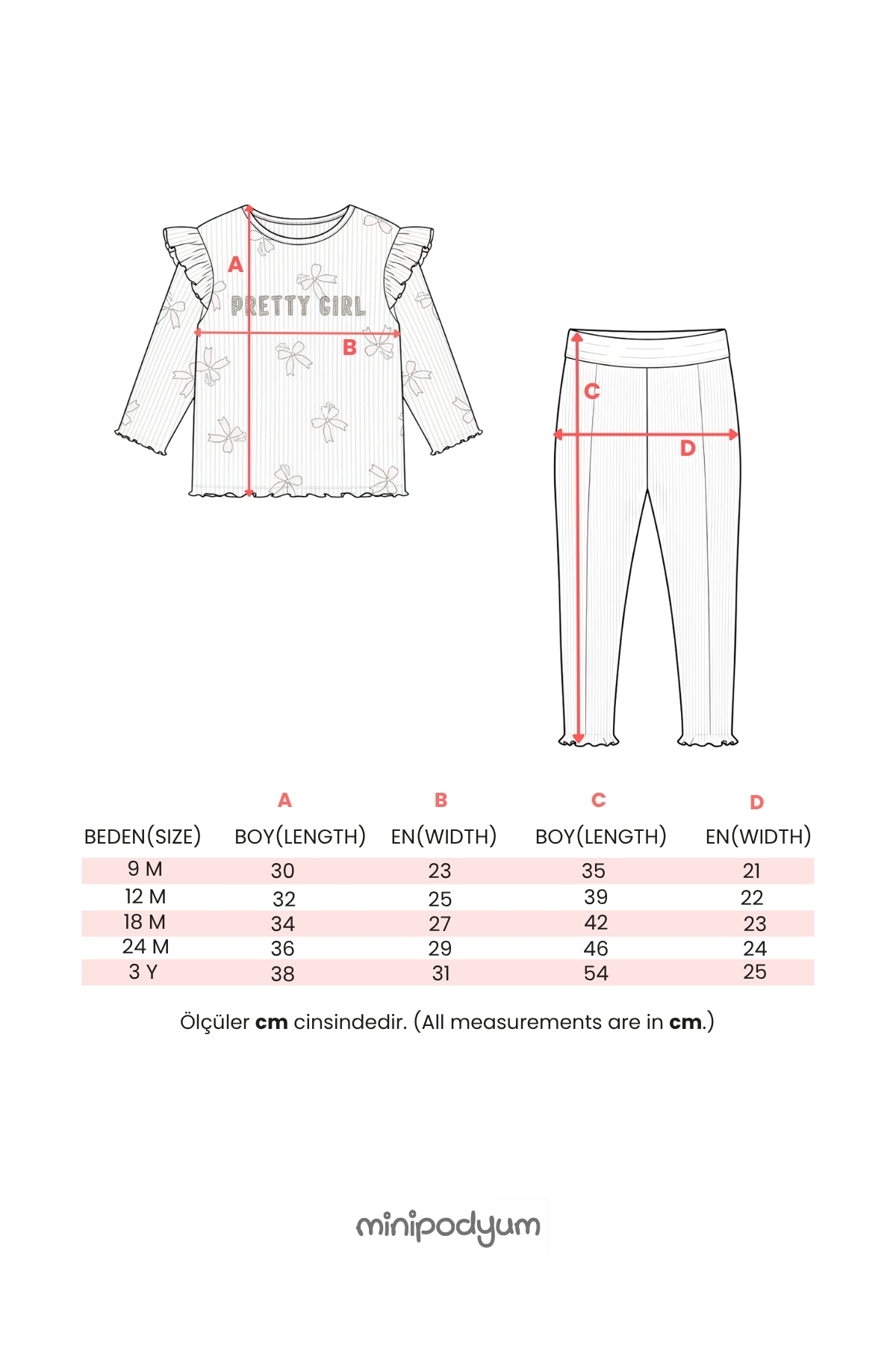 Minipodyum Kız Bebek  Bandanalı Taytlı 3 Parça Alt Üst Takım fotoğrafı 5 (önizleme)