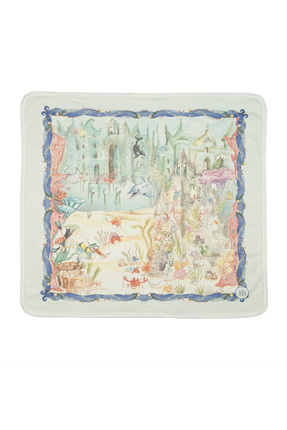 Lil Bug %100 Pamuk Çift Taraflı Bebek Battaniyesi - Atlantis