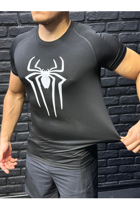 YHM Sports Örümcek Compression Erkek Spor Tişört – Nefes Alır – Esnek Kumaş