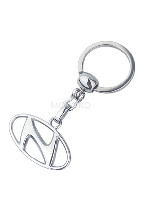MOZOKO Yüksek Kaliteli Hyundai Logolu Metal Araç Anahtarlık, Çift Yönlü Logo,...