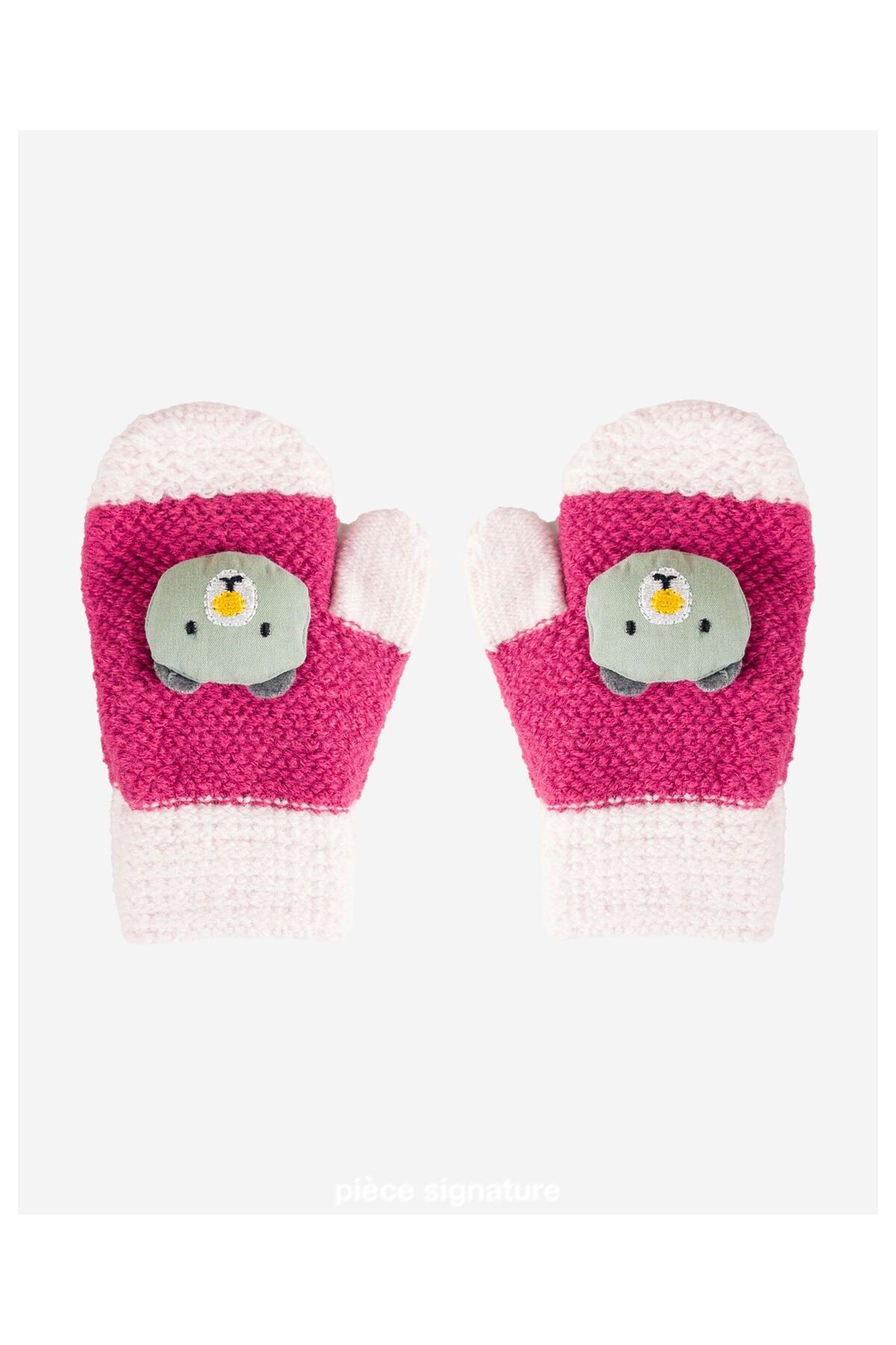 PIECE SIGNATURE Aksesuarlı %100 Acrylic Bebek Eldiven ( 1-3 Yaş ) fotoğrafı 4 (önizleme)