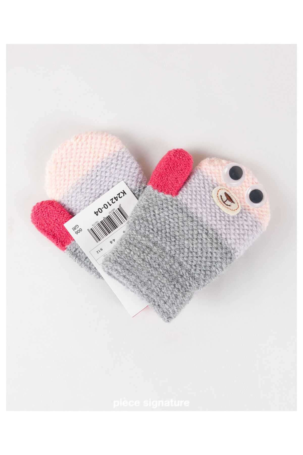 PIECE SIGNATURE Aksesuarlı %100 Acrylic Bebek Eldiven ( 1-3 Yaş ) fotoğrafı 3 (önizleme)