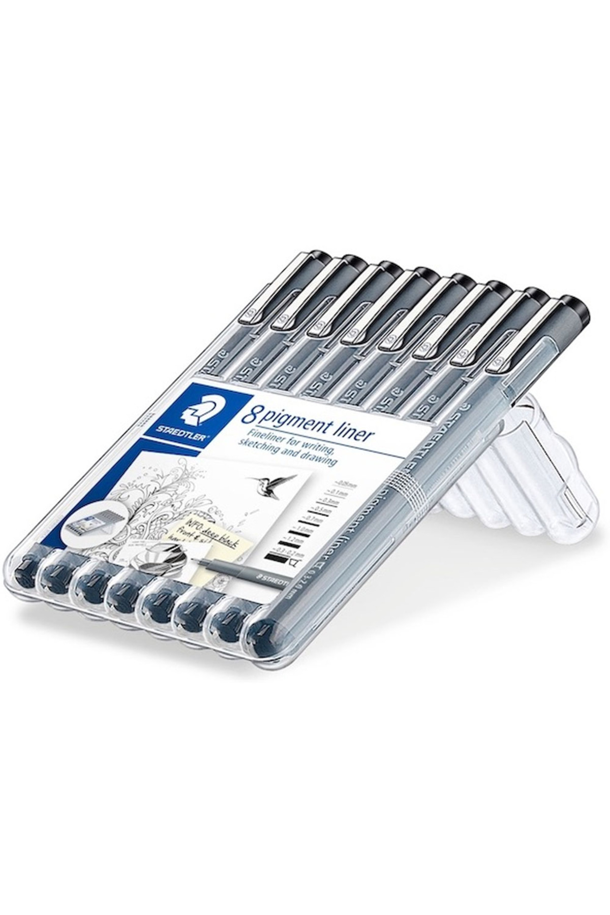 Staedtler Pıgment Liner Siyah 8 Lİ Set 308 SB8