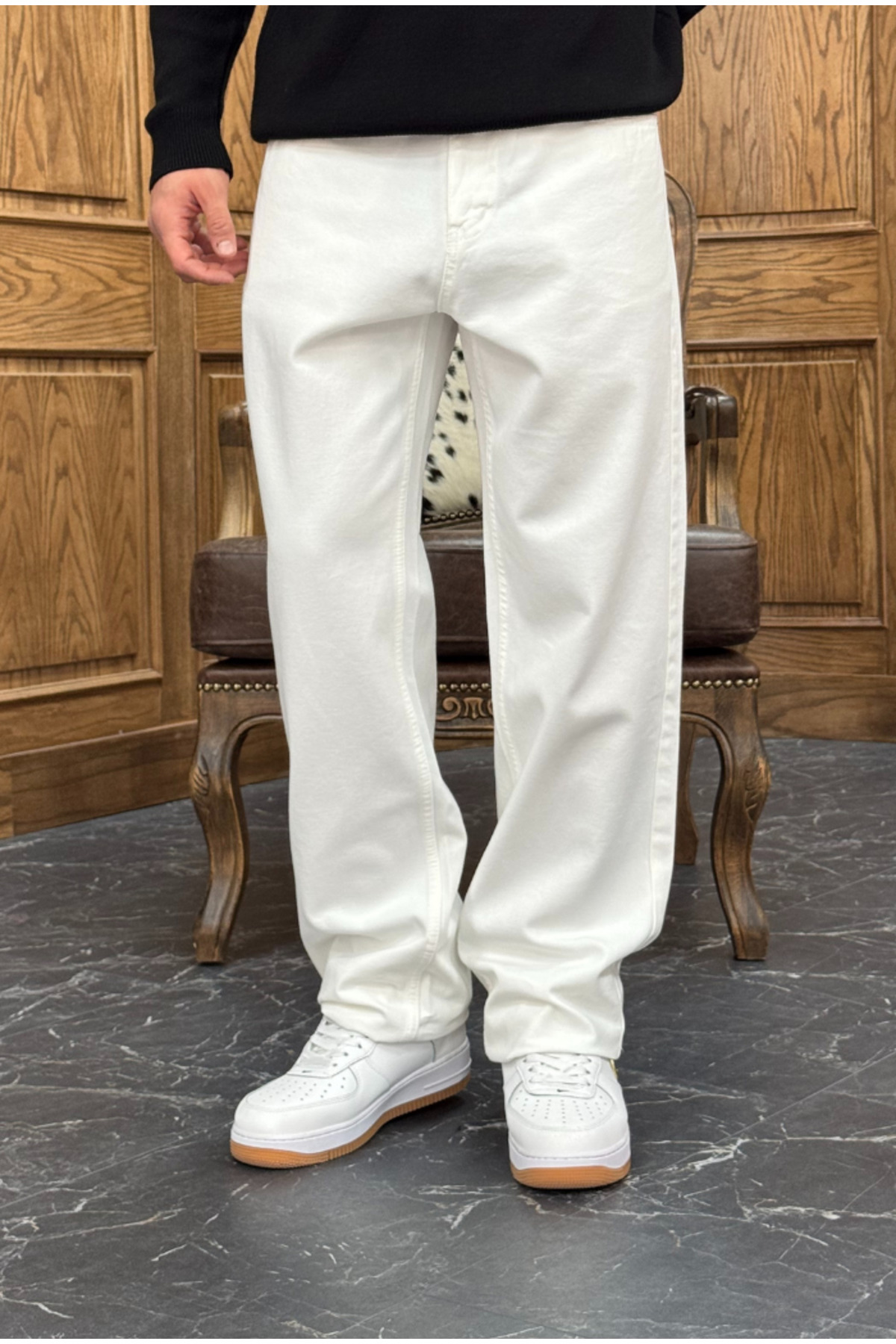 corfixman  Baggy Beyaz Pantolon - Görsel 8