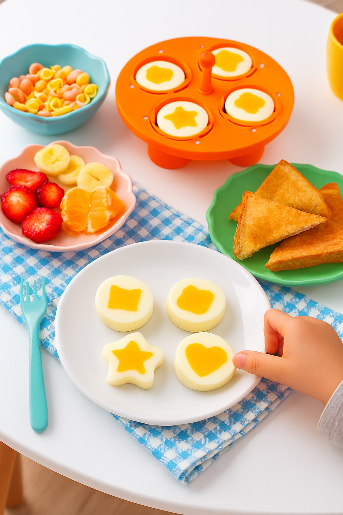 Jeggly Yumurta Haşlama Aparatı / Desenli Dekoratif Çok Amaçlı Yumurta Kalıbı Pişirme Ve Jole Aparatı