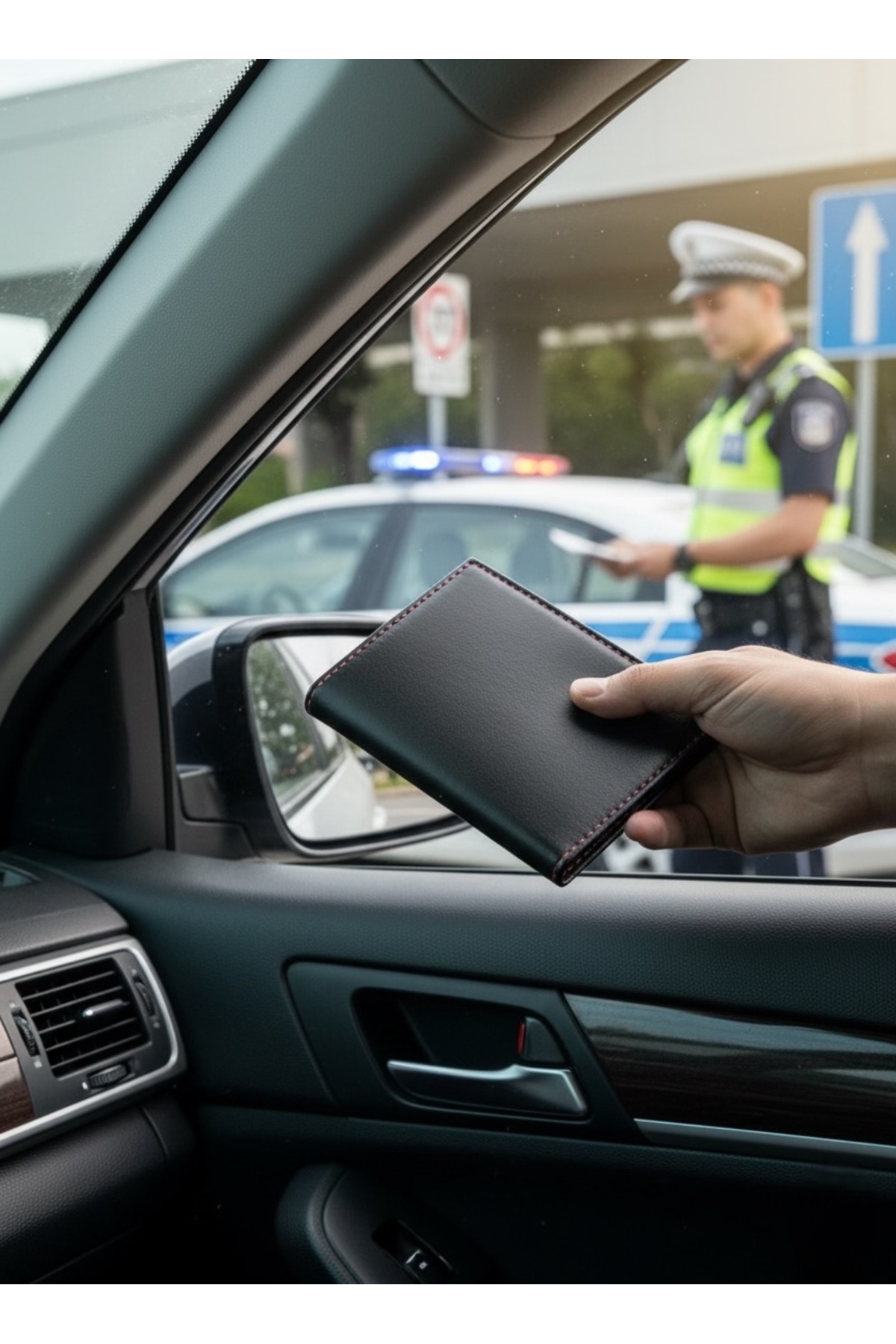 Gempo Ruhsat Kabı Premium Oto Ruhsat Kılıfı Vinleks Deri Dikişli Araç Ruhsat Koruyucu Ruhsat Kabı görsel 2