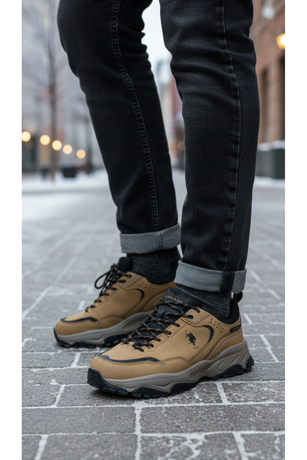 یو اس پولو کفش‌های راحتی مردانه در فضای باز ضد آب زمستانی