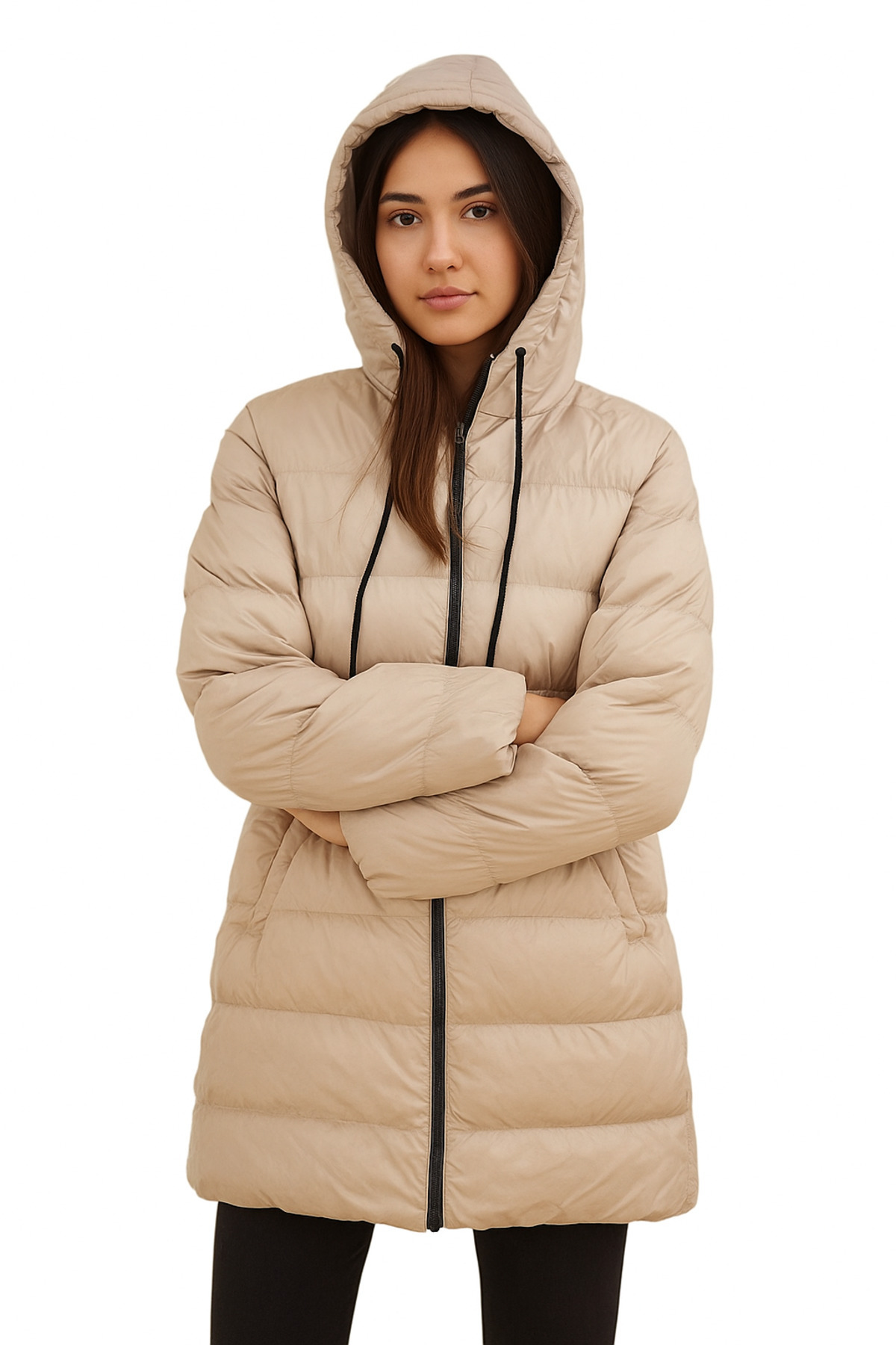 couis kadın büyük beden uzun mont