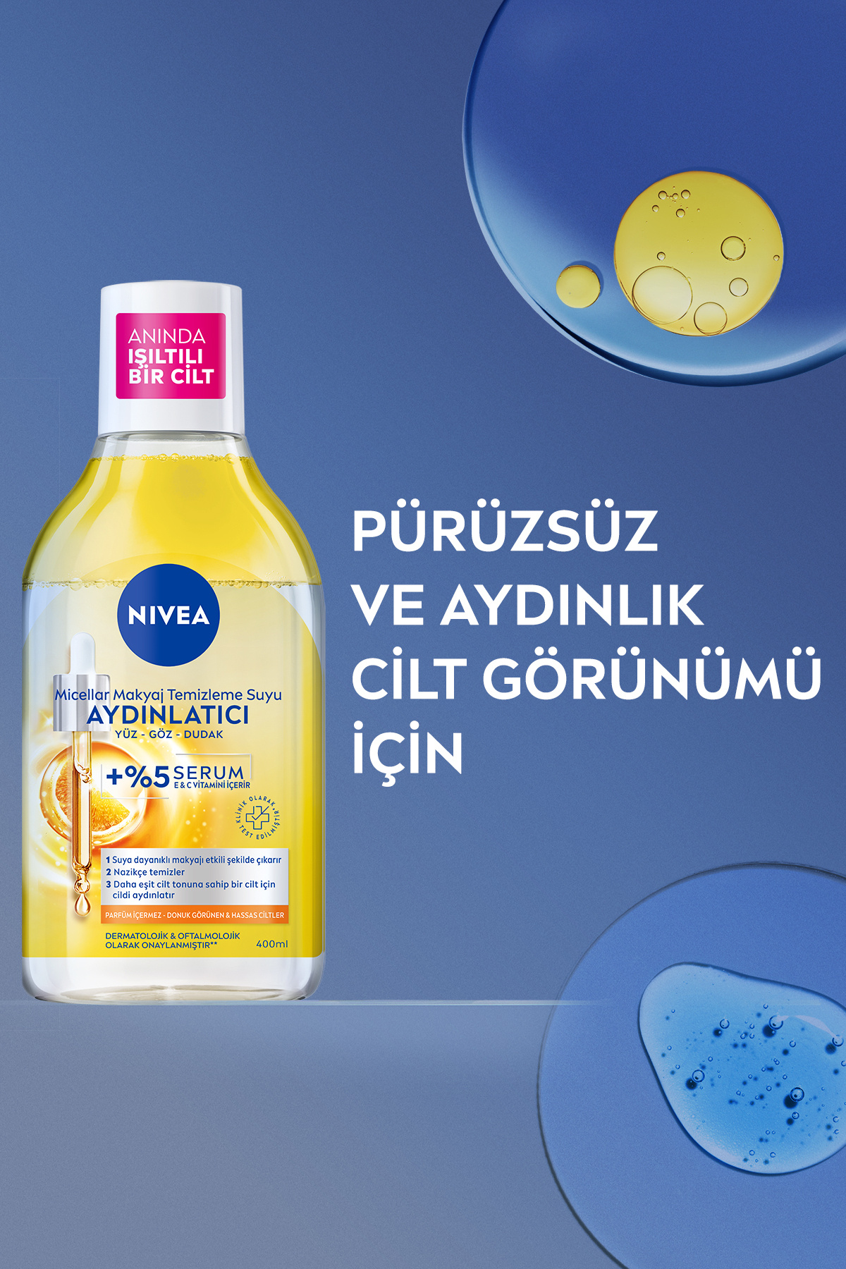 C Vitamini Bakım Seti, Q10 Sıkılaştırıcı Losyon 250ml, Gündüz Kremi 50ml,Makyaj Temizleme Suyu 400ml — SET.NVE.1217 — تصویر 7 از 9