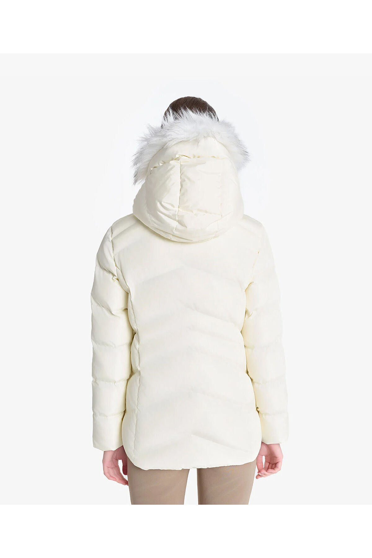 Greyder  Kadın Ekru Suya Dayanıklı Kaz Tüyü Mont 4K2TM84003 - Görsel 7
