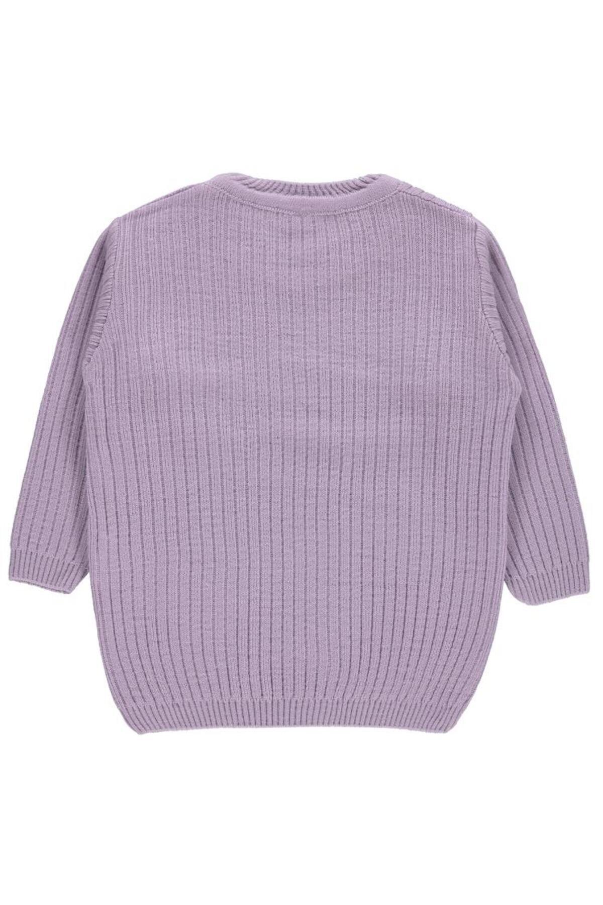 سیویل بیبی ژاکت بافتنی دخترانه ۶ تا ۱۸ ماهه رنگ یاسی