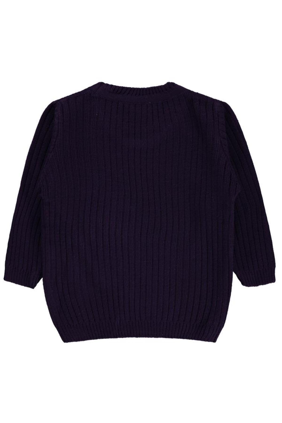 سیویل بیبی ژاکت بافتنی دخترانه ۶ تا ۱۸ ماه رنگ بنفش چغندری