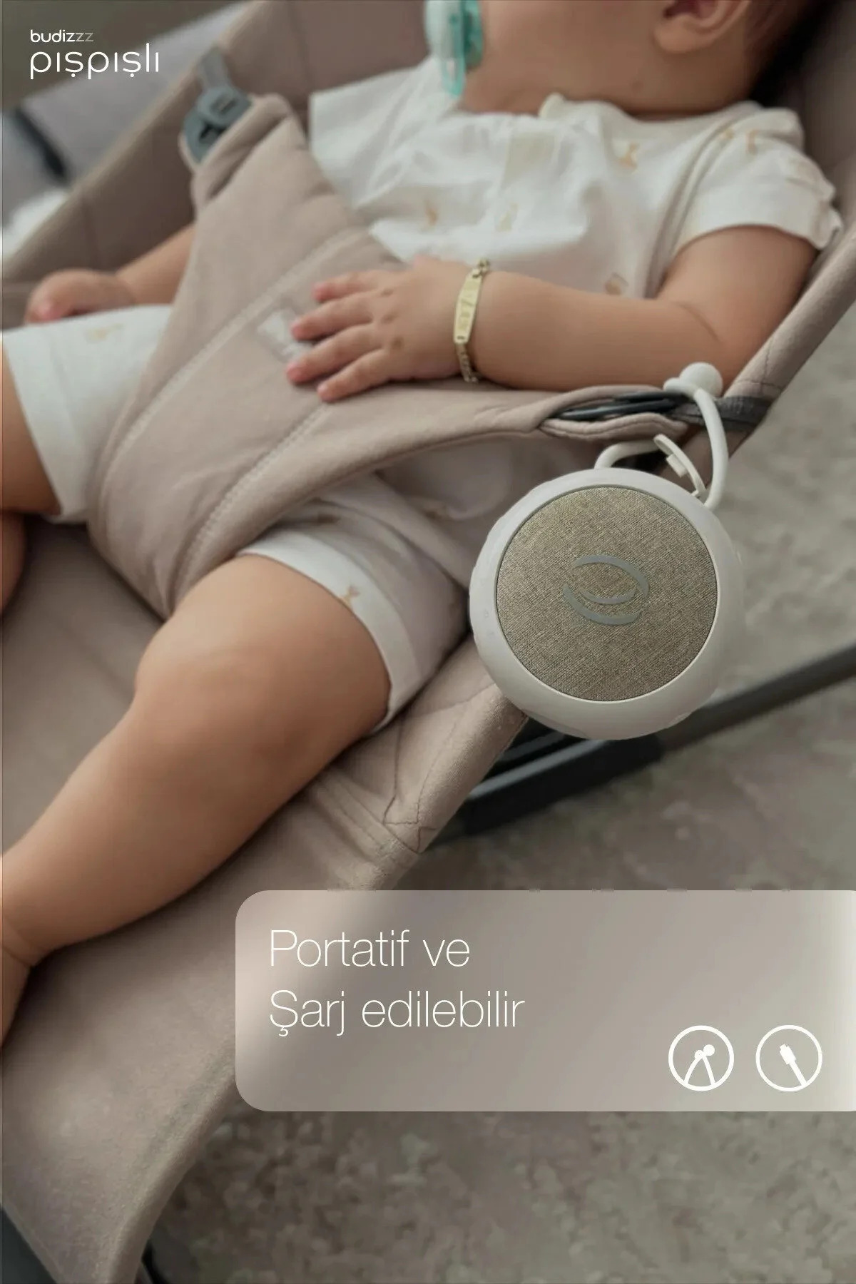 BUDİZZZ Budizzz Beyaz Gürültü Cihazı | Bebek Uyku Arkadaşı