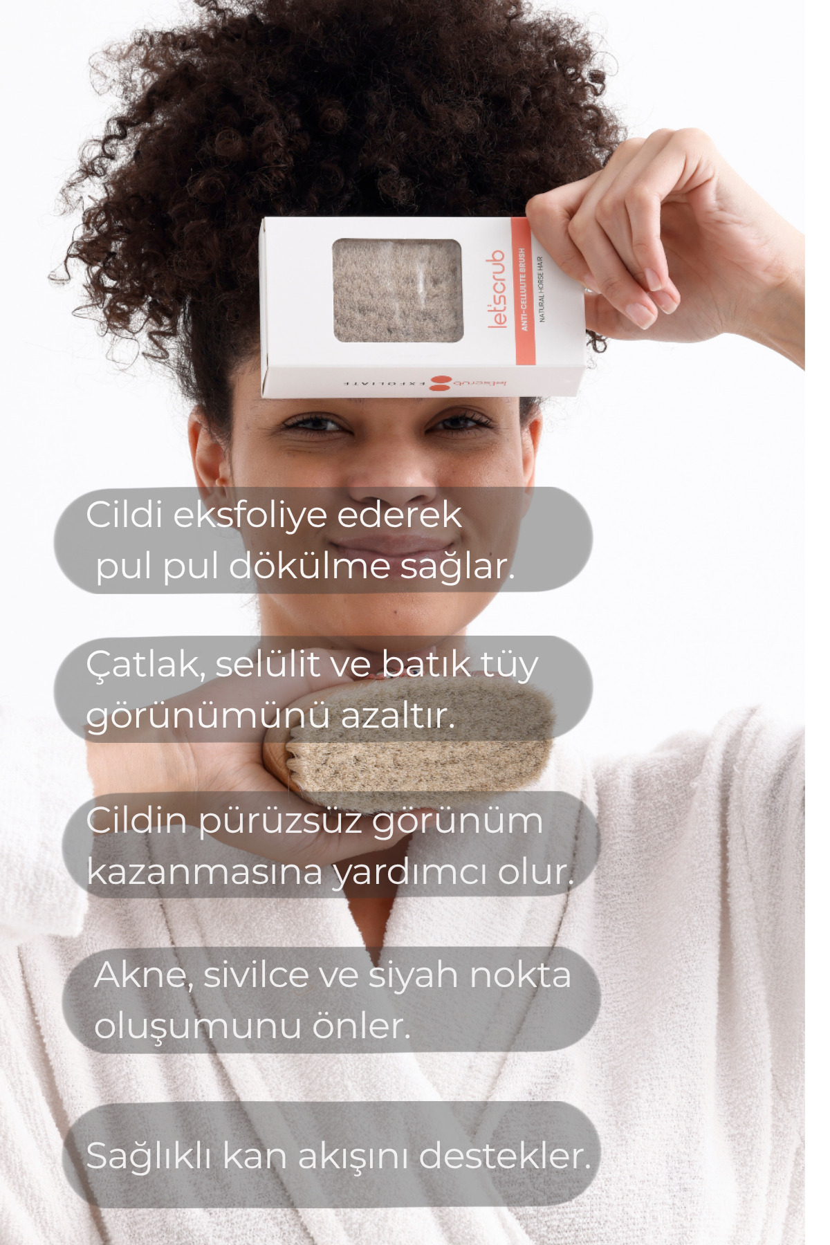 Çatlak ve Selülit Onarıcı İkili - Doğal At Kılı Selülit Fırçası ve Bakuchiol Cilt Bakım Yağı — selulitonarımset — تصویر 8 از 8