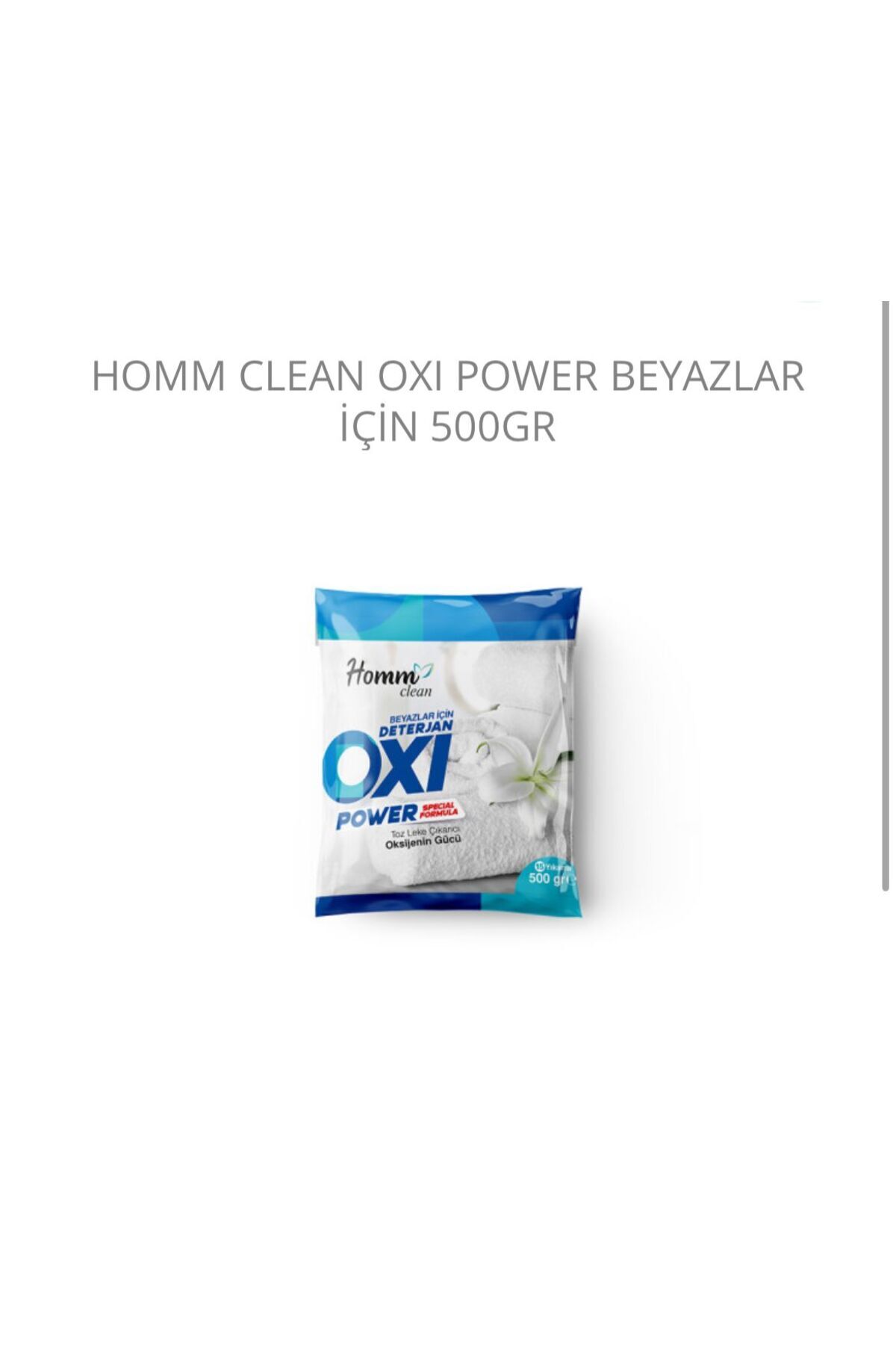 HOMM BİTKİSEL ÜRÜNLER Oxı power