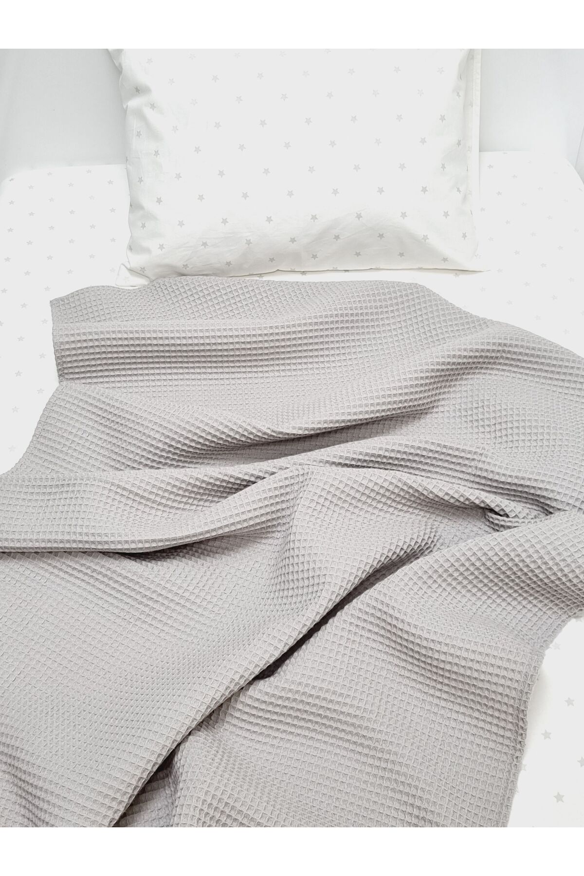 Yada Baby %100 Pamuk Poplin Waffle Bebek Pike Takımı (80 X 120 CM) (OEKO-TEX SERTİFİKALI) fotoğrafı 5 (önizleme)