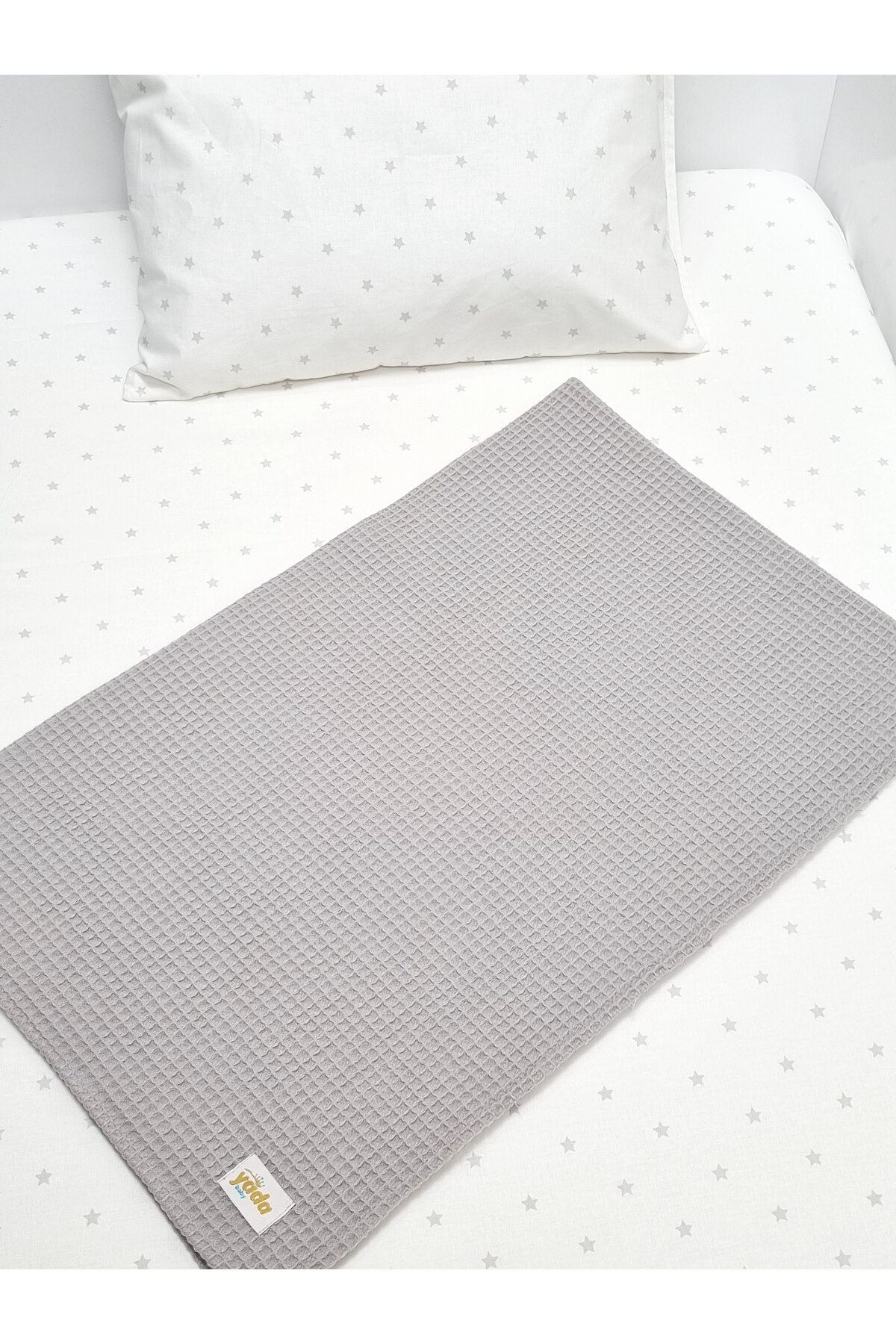 Yada Baby %100 Pamuk Poplin Waffle Bebek Pike Takımı (80 X 120 CM) (OEKO-TEX SERTİFİKALI) fotoğrafı 4 (önizleme)