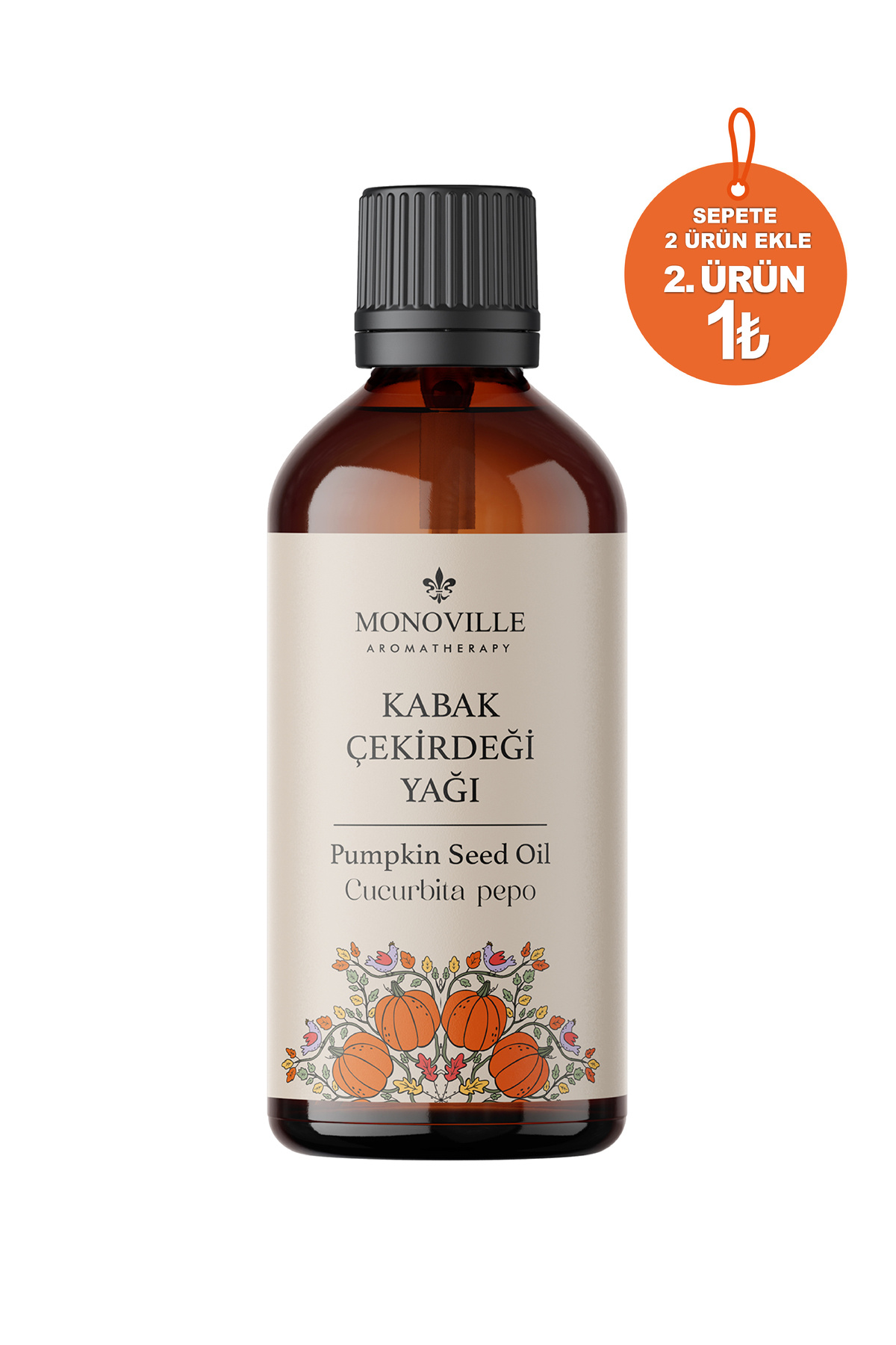 Monoville Kabak Çekirdeği Yağı 100 ml %100 Saf ve Doğal (Pumpkin Seed Oil)