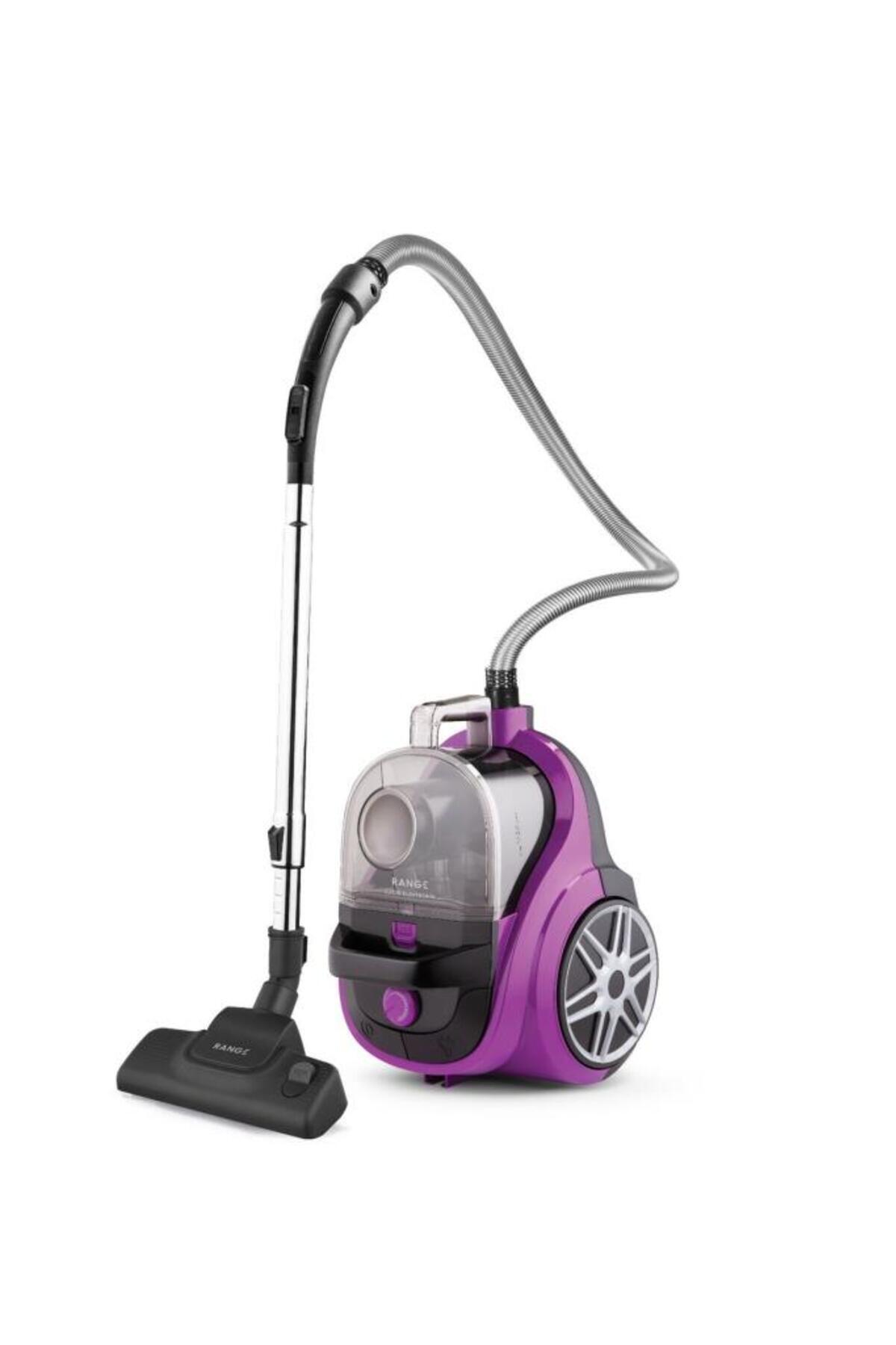 Fakir Range Lucid Elektronik Toz Torbasız Süpürge Mor - Cyclone Teknolojisi, HEPA 11 Filtre