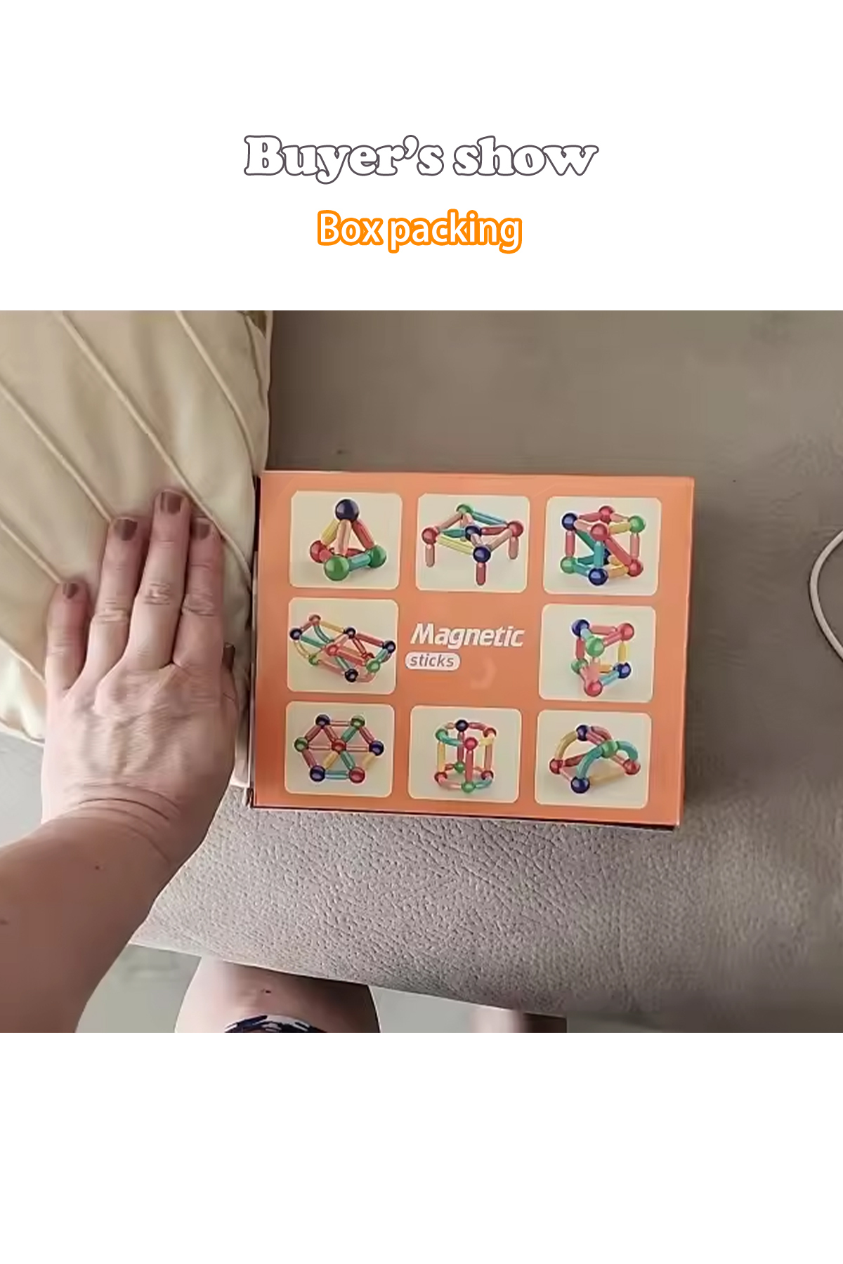 ۲۵ عدد مکعب بلوک‌های مغناطیسی مونتاژشده، اسباب‌بازی‌های آموزش ابتدایی، پازل برای رشد مغز