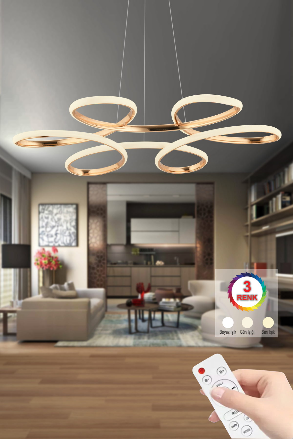 Istanbul Chandelier Megie Gold White Power Led Luxury Modern Led Chandelier