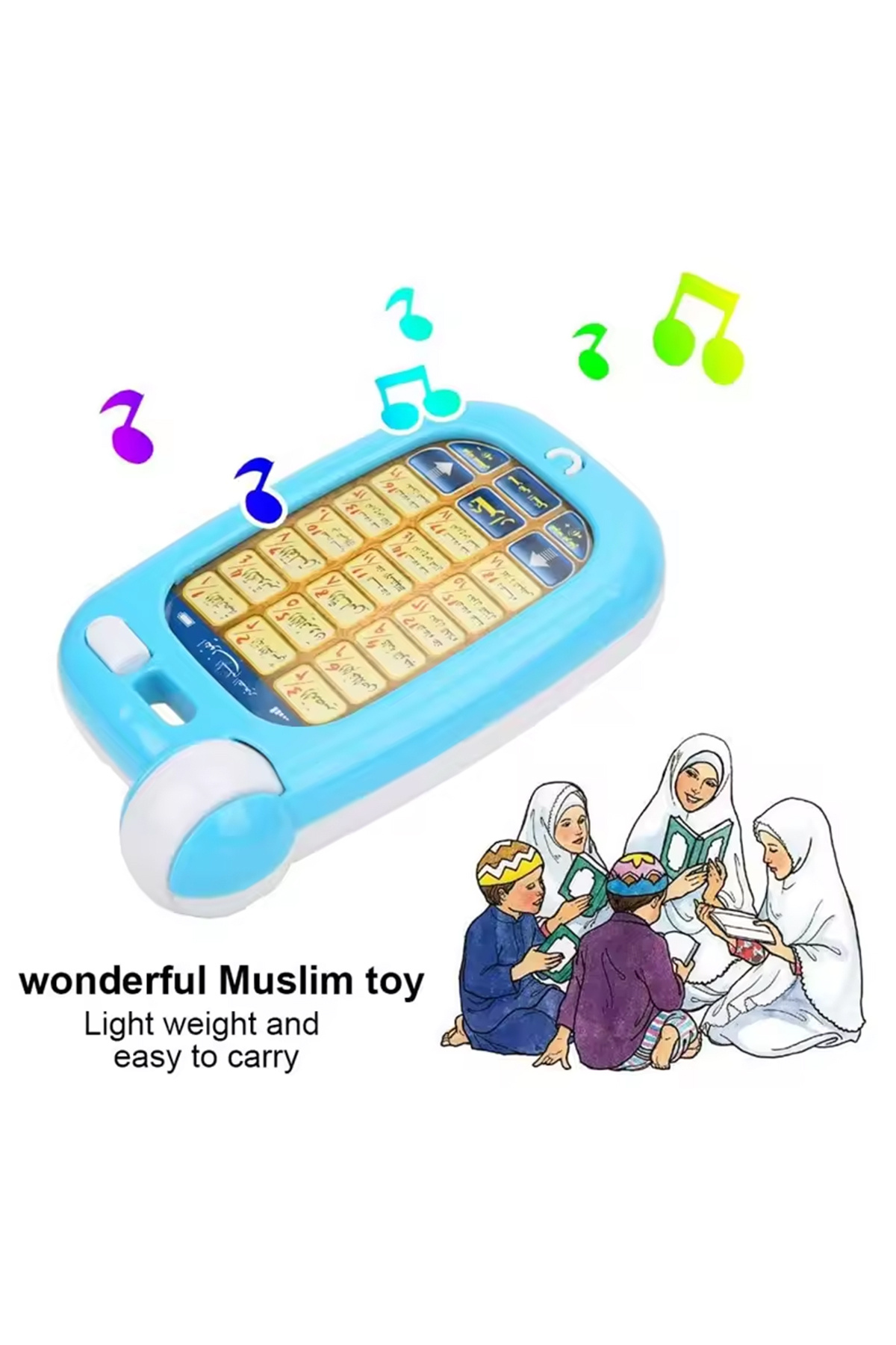 Choice no box Arabic Quran Educational Toys 18 Chapters Education QURAN Phone with Light Learn Arabic KURAN