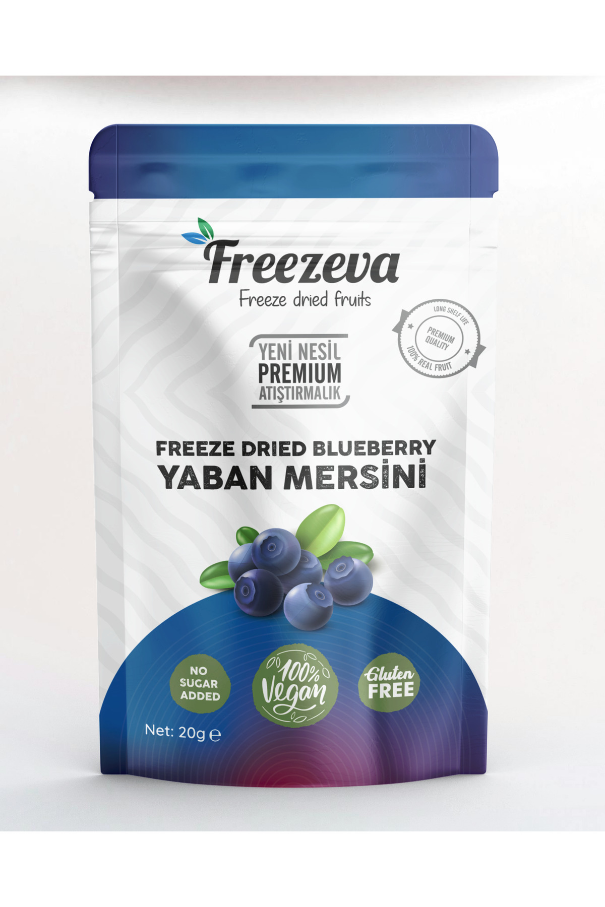 Freezeva Dondurularak Kurutulmuş Yaban Mersini 20 gr – Freeze Dried Yaban Mersini- Yaban Mersini Meyve Cipsi