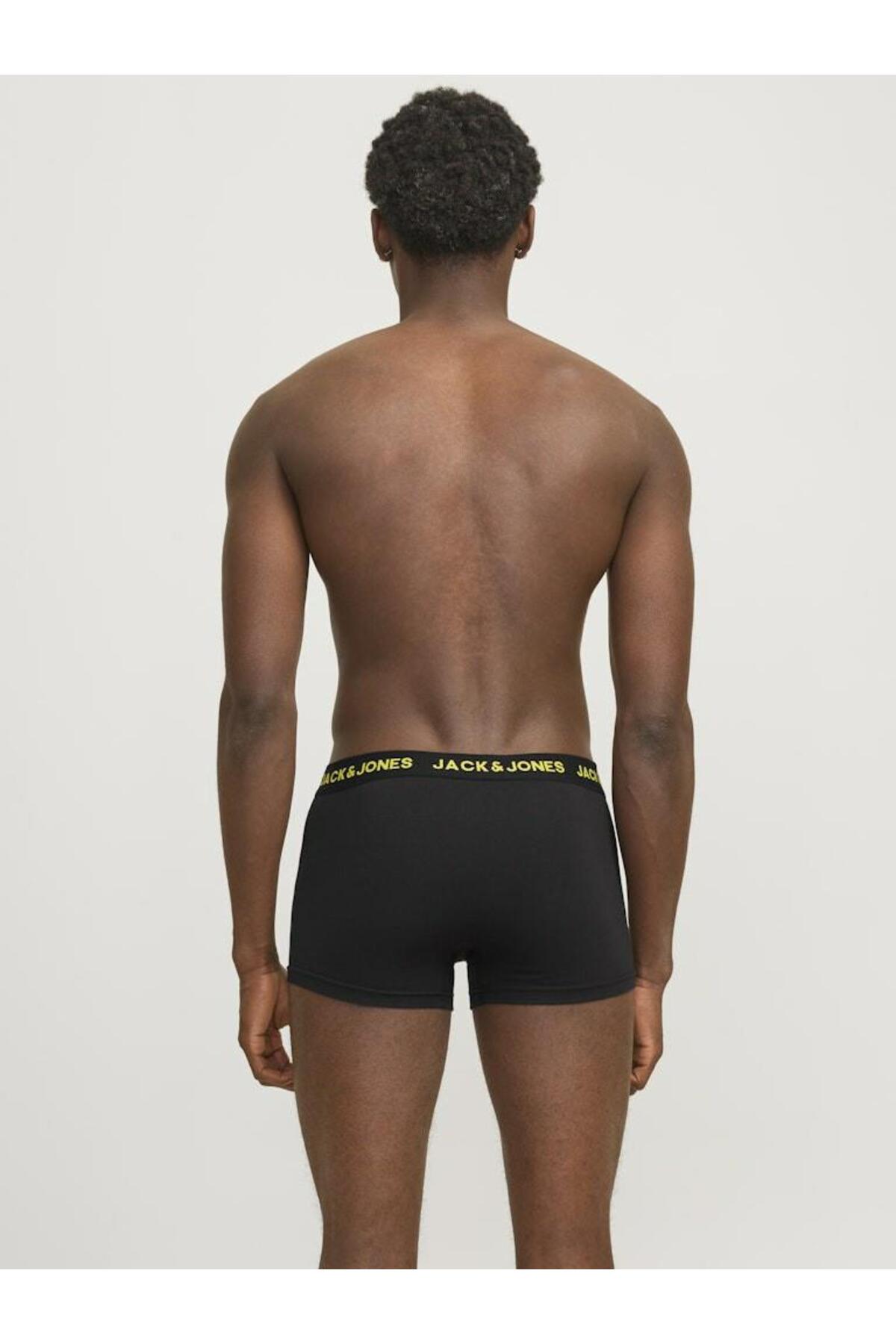 باکسر مردانه راسته فاق نرمال | جک اند جونز Jack & Jones 12165587-Black - تصویر 5