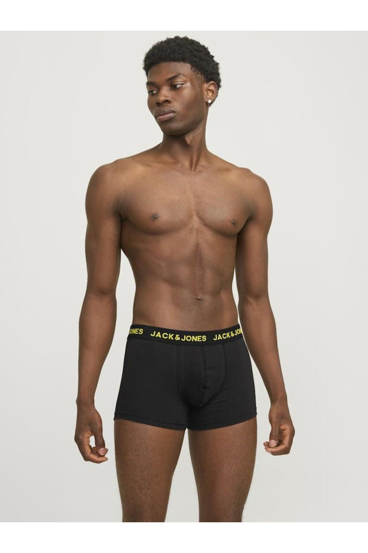 باکسر مردانه راسته فاق نرمال | جک اند جونز Jack & Jones 12165587-Black - تصویر 4