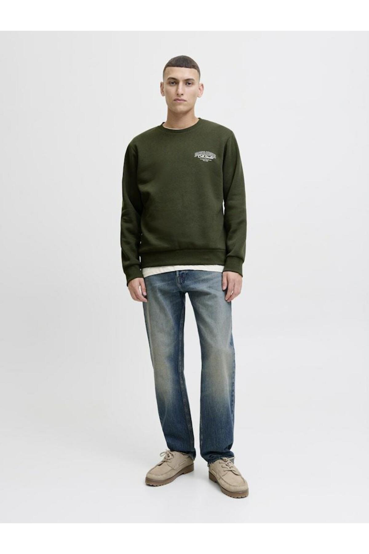 سویشرت مردانه راسته آستین بلند | جک اند جونز Jack & Jones 12278601 - تصویر 2