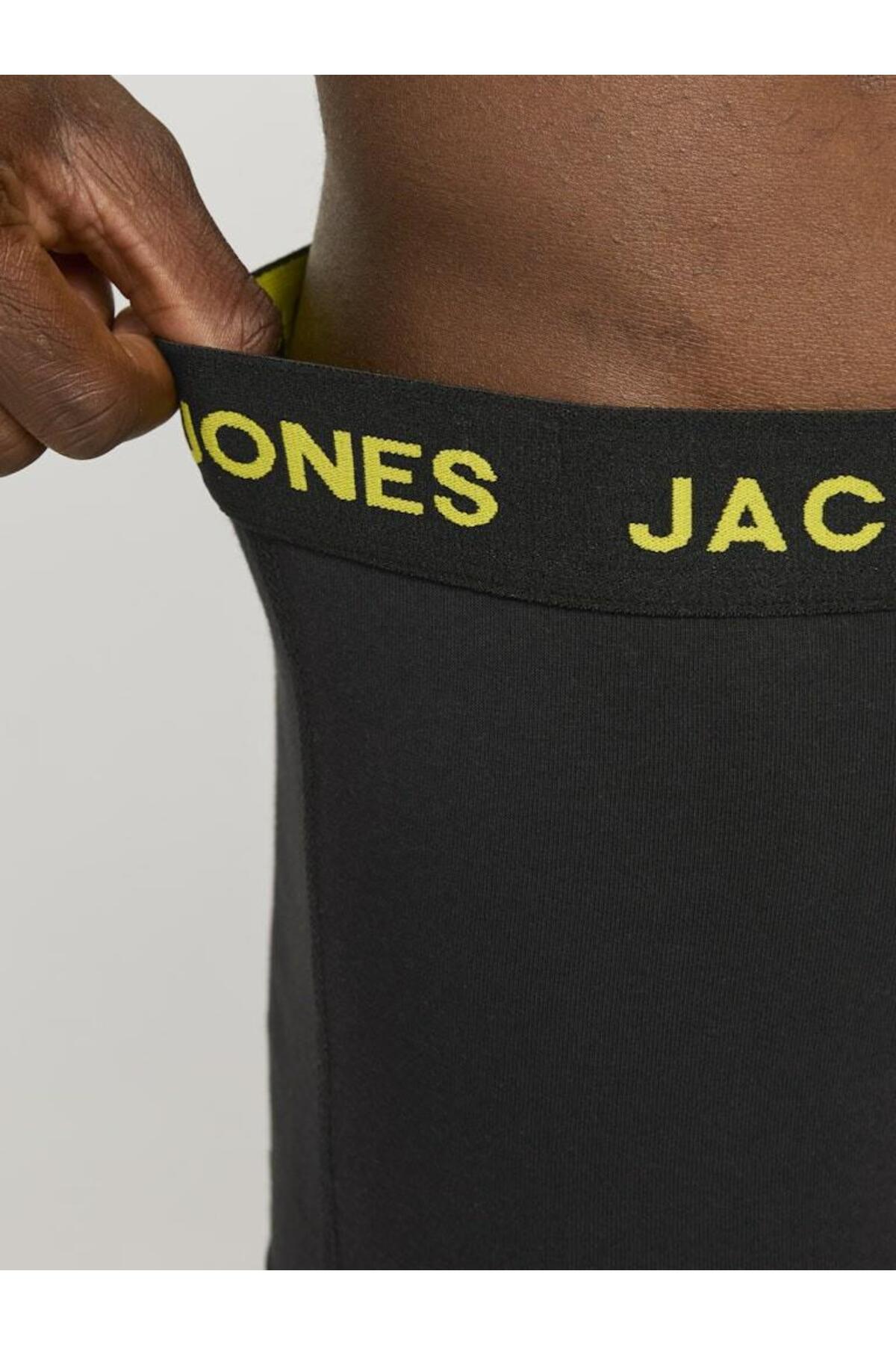 باکسر مردانه راسته فاق نرمال | جک اند جونز Jack & Jones 12165587-Black - تصویر 2
