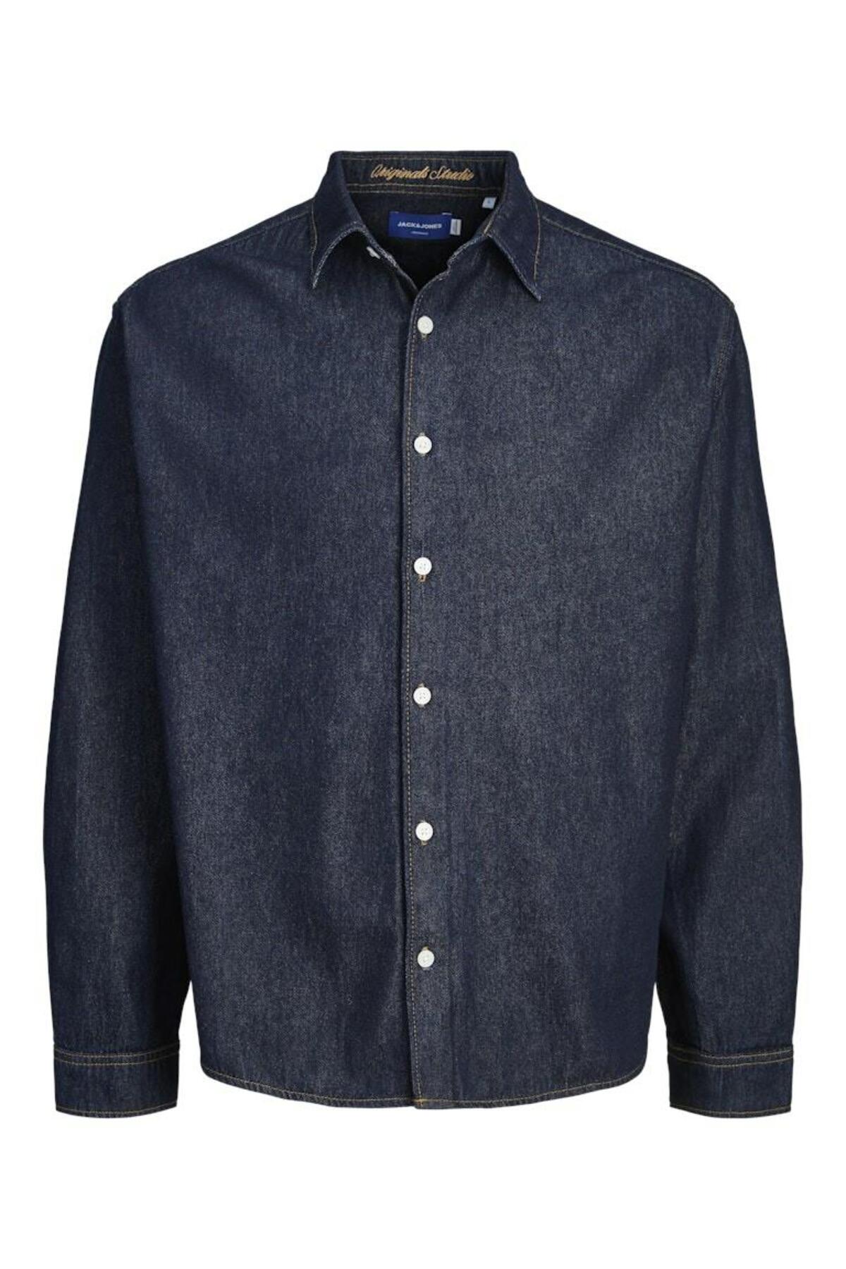 پیراهن مردانه راسته آستین بلند | جک اند جونز Jack & Jones 12282775 - تصویر 5