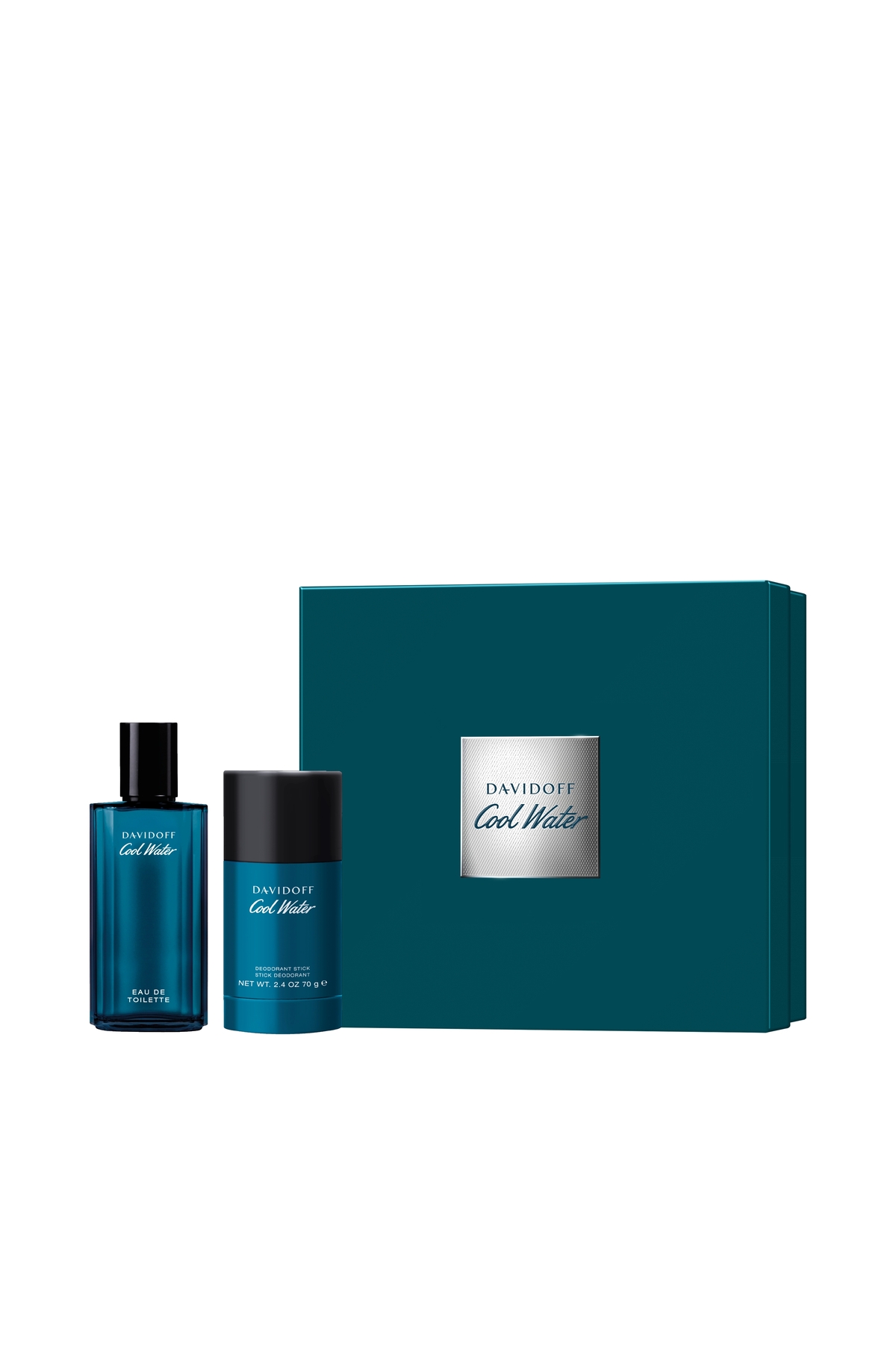 Davidoff Cool Water Man EDT 75 ml + 70 ml Deostick Erkek Parfüm Seti — 3616306130722