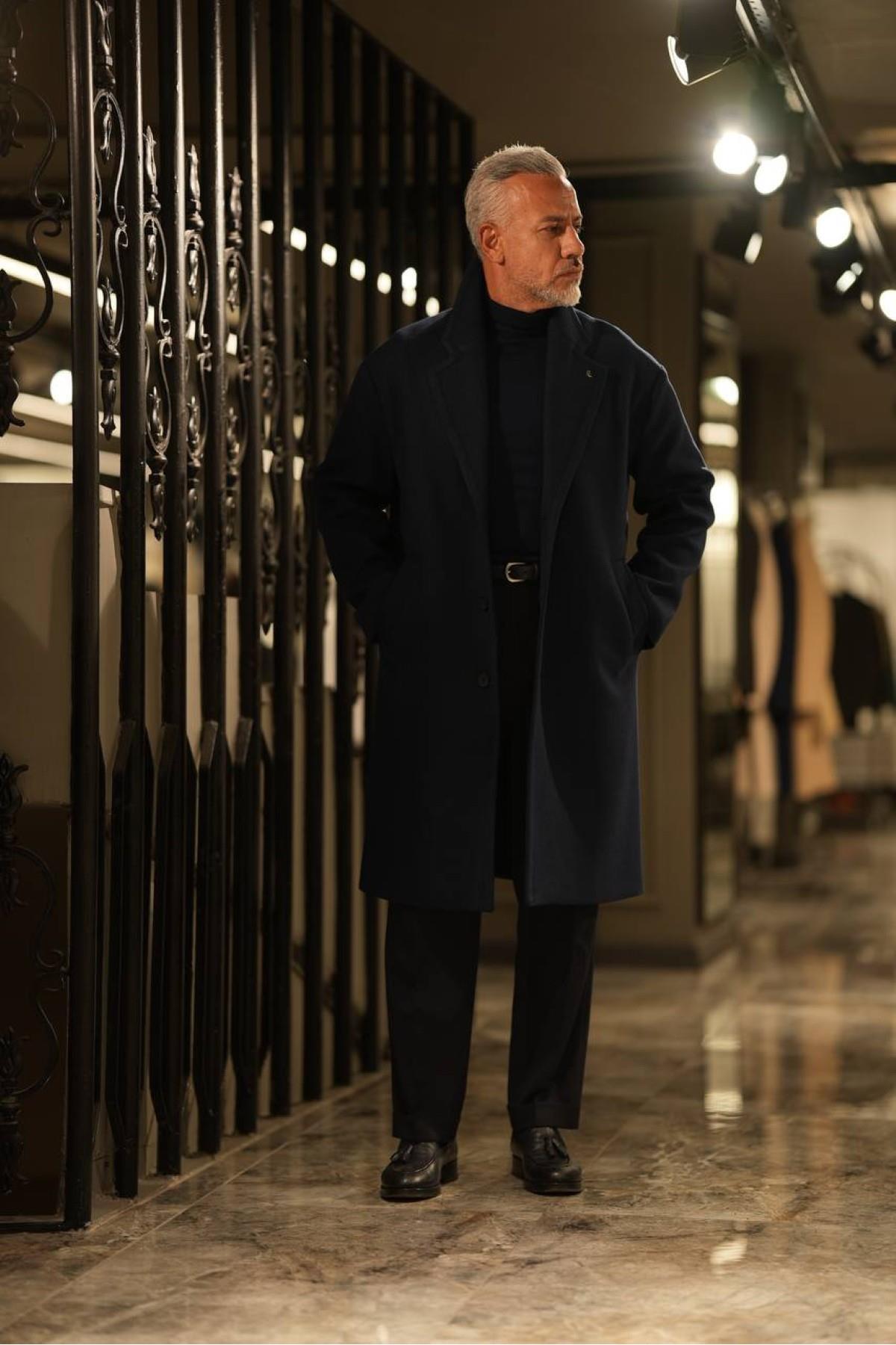 ÜÇ DÜĞME OVERSIZE KABAN — رنگارنگ P251P71651 — تصویر 2 از 5
