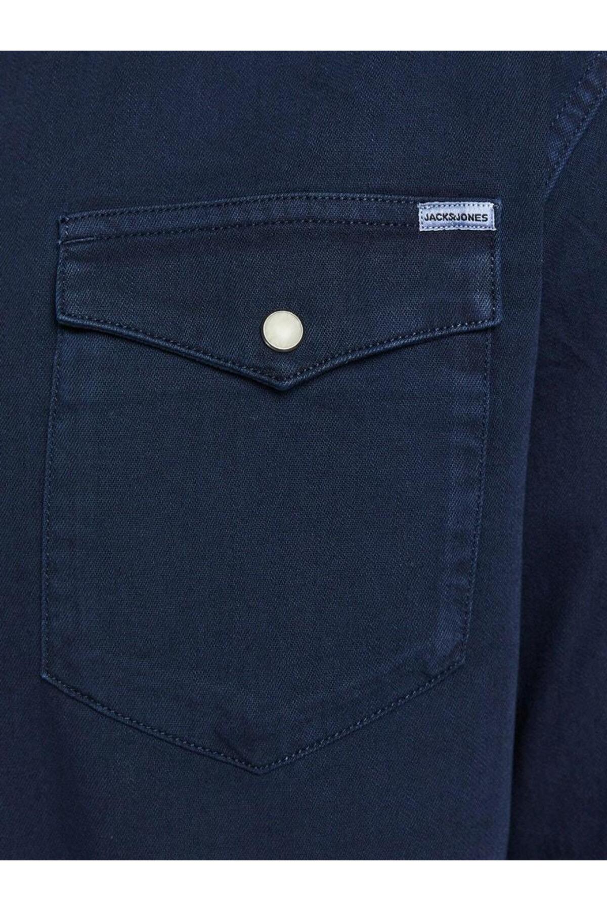 پیراهن مردانه راسته آستین بلند | جک اند جونز Jack & Jones 12138115 - تصویر 5