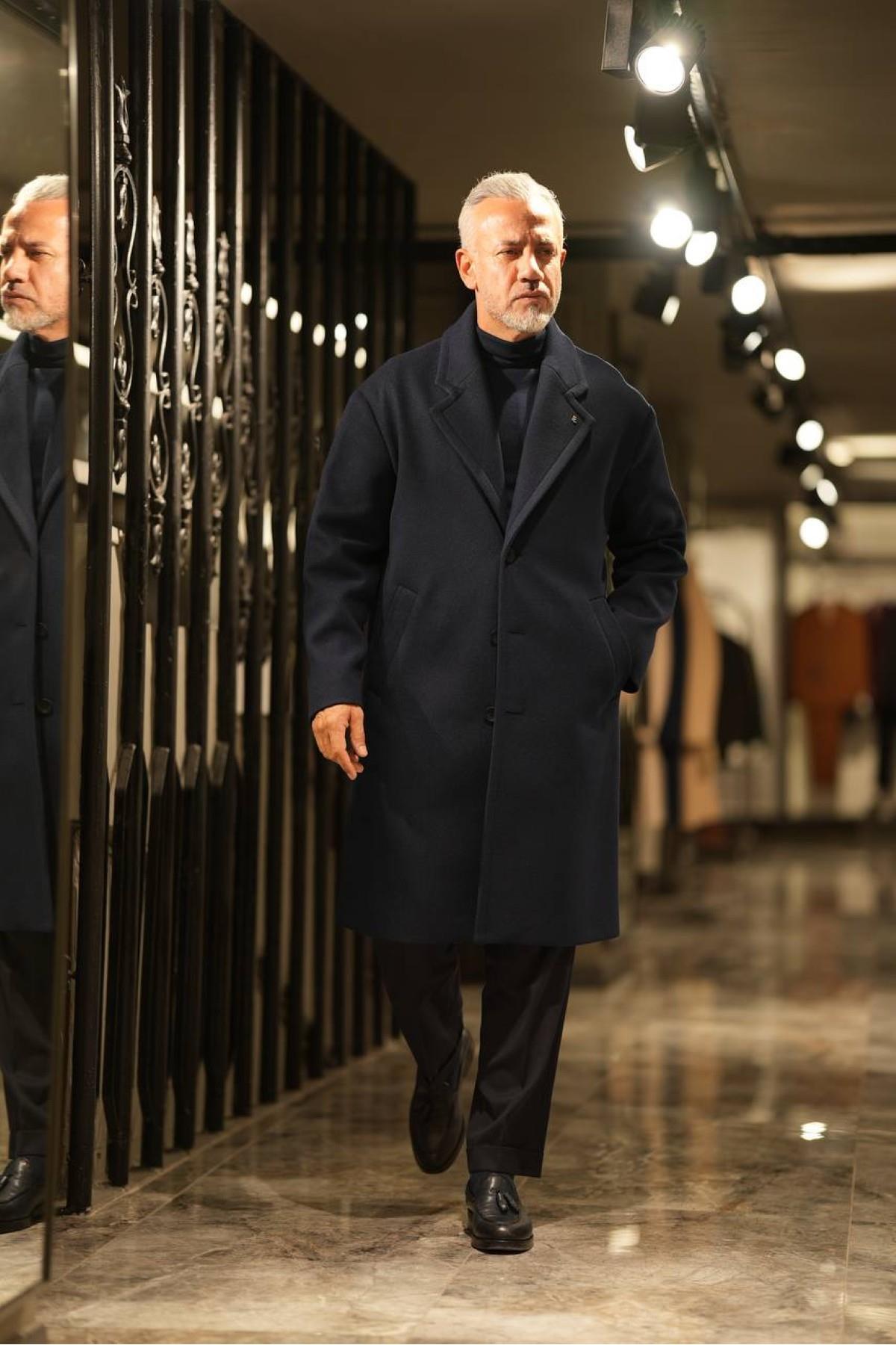 ÜÇ DÜĞME OVERSIZE KABAN — رنگارنگ P251P71651 — تصویر 4 از 5