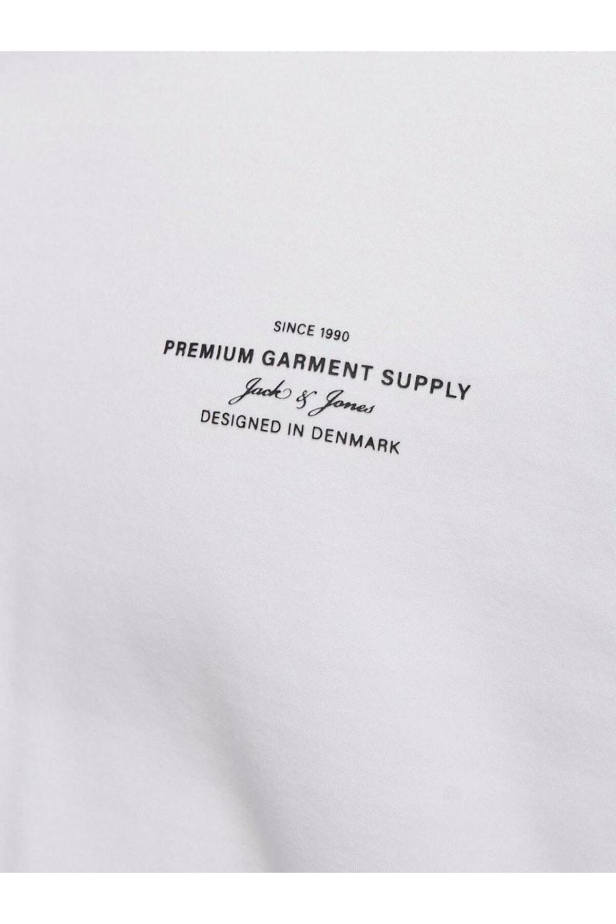 تیشرت مردانه راسته آستین کوتاه | جک اند جونز Jack & Jones 12259357-Bright Whi - تصویر 2