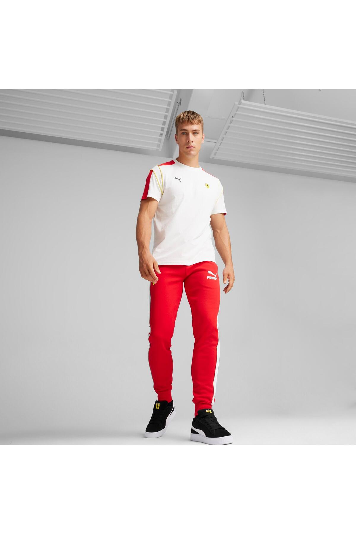 پوما شلوار ورزشی مردانه قرمز Ferrari Race Iconic T7